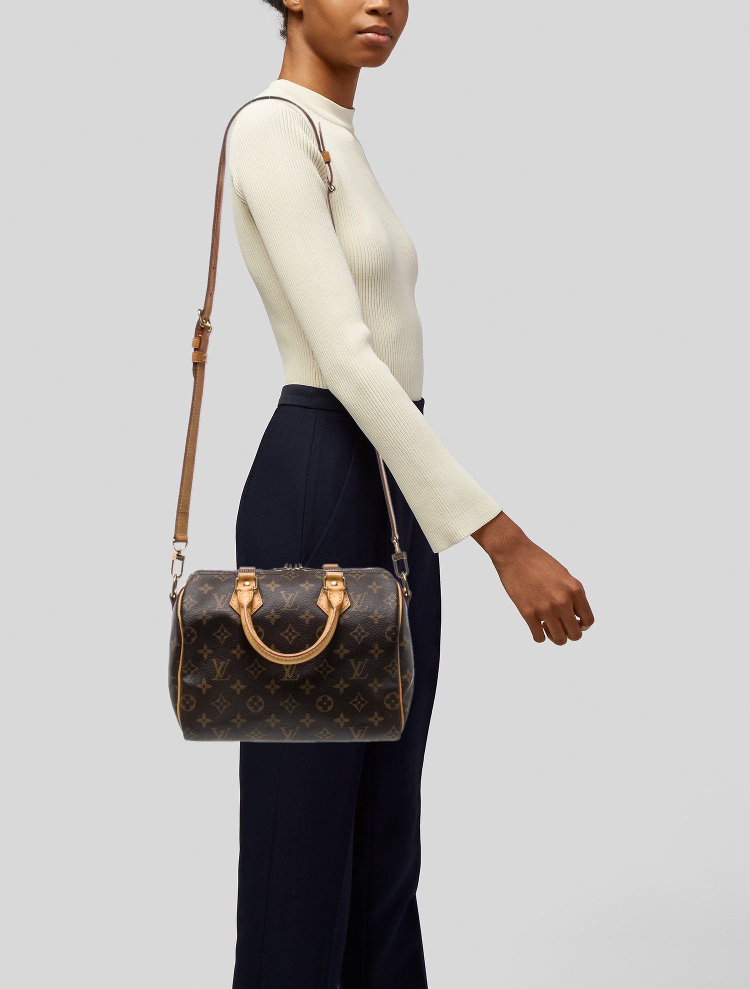 Louis Vuitton LV Monogram Speedy Bandouliere 25