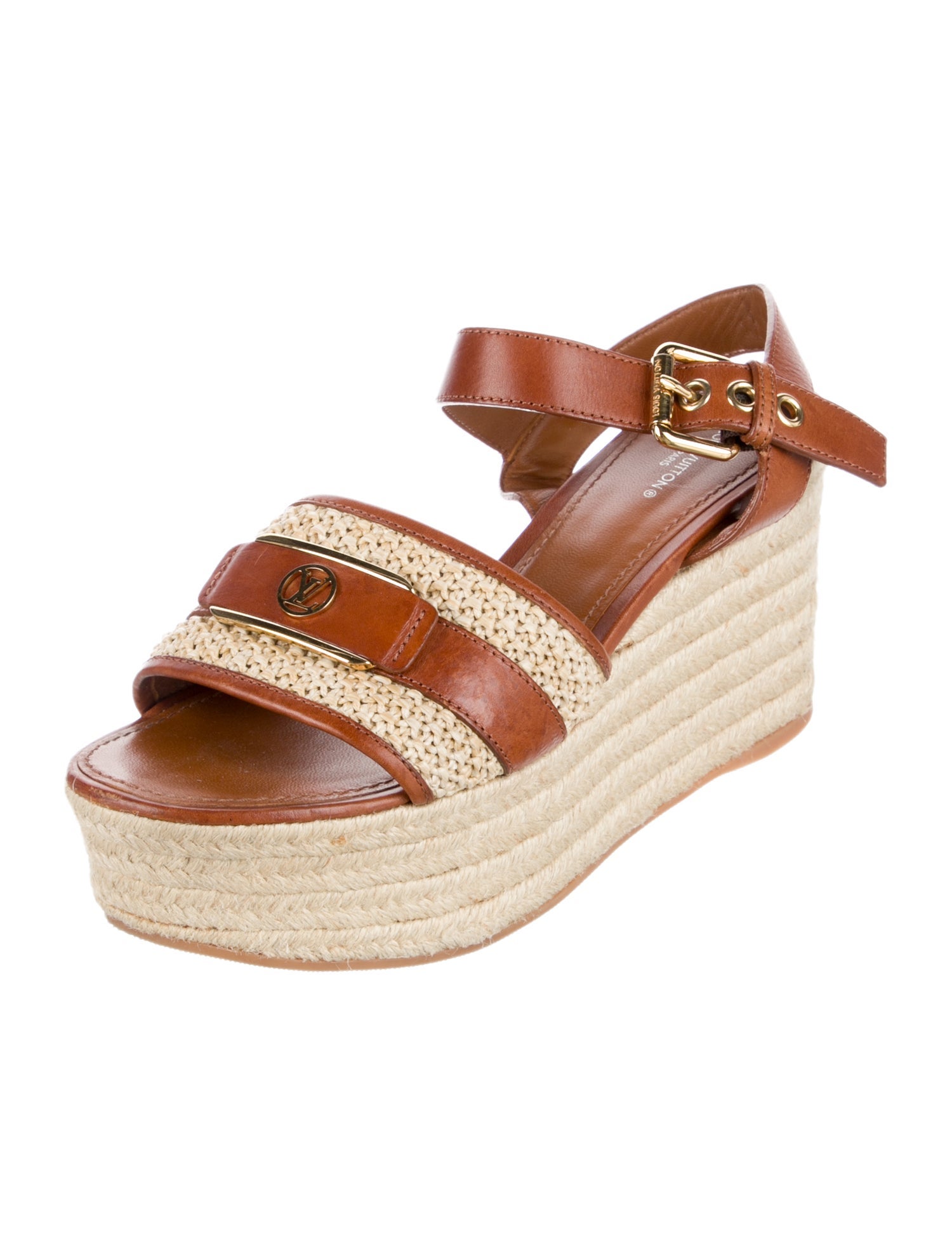 Louis Vuitton LV Monogram Leather Espadrilles