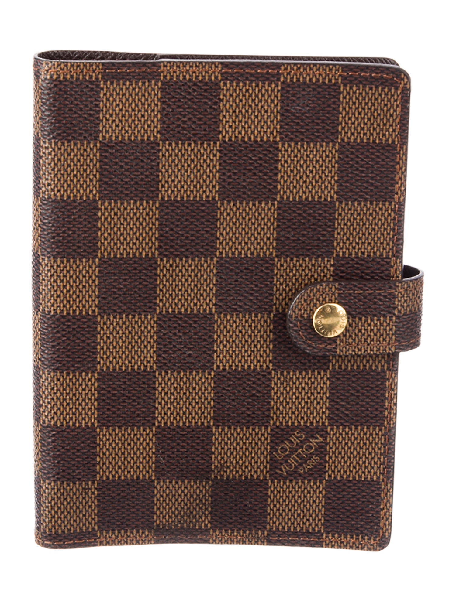 Louis Vuitton Vintage Damier Ebene Small Ring Agenda Cover