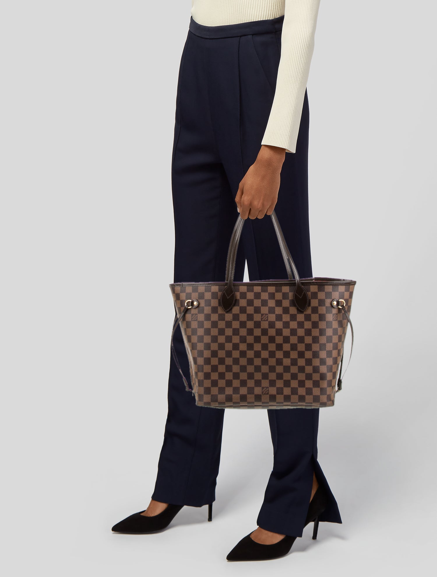 Louis Vuitton Damier Ebene Neverfull w/Pouch