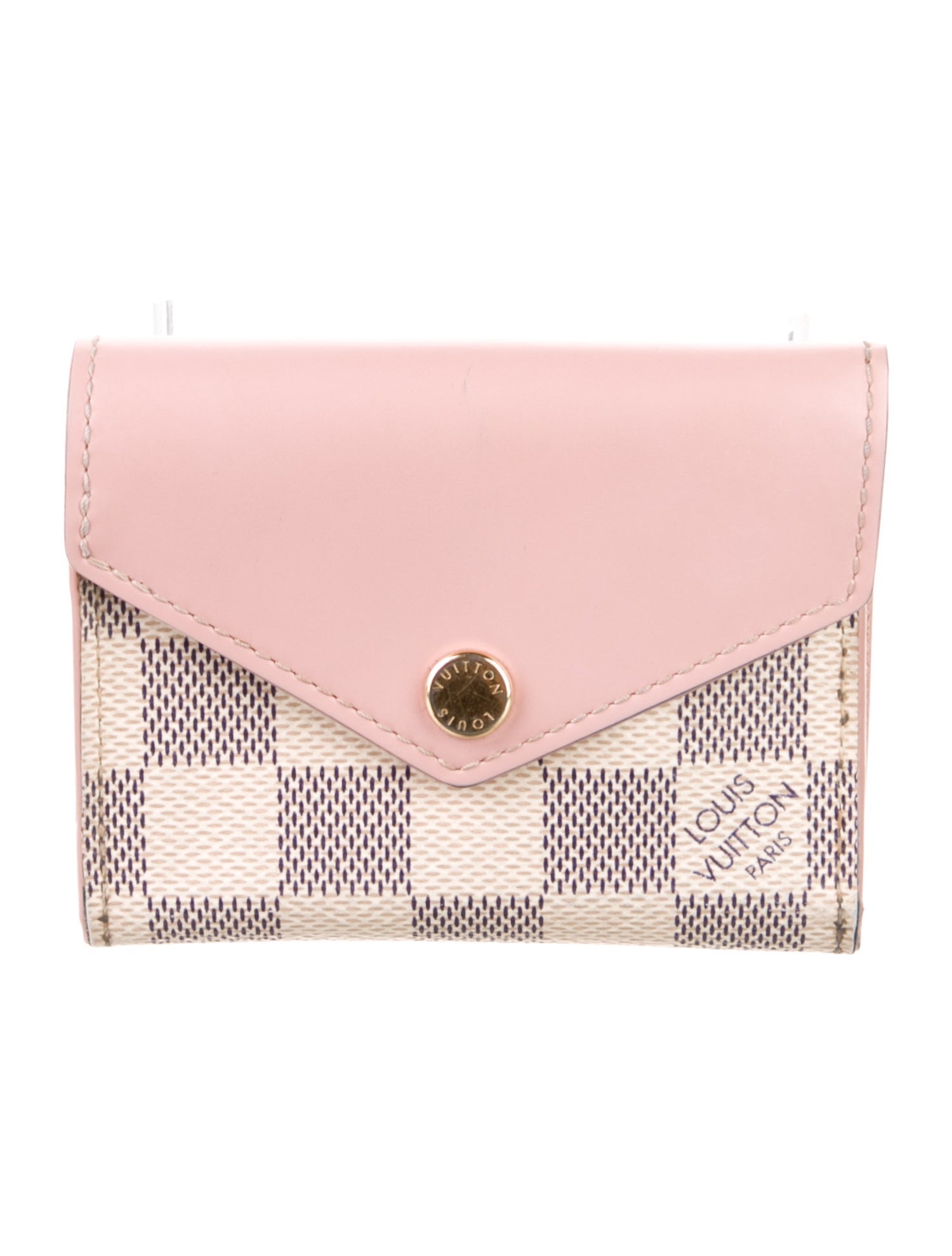 Louis Vuitton Damier Ebene Pattern Coated Canvas Zoé Wallet