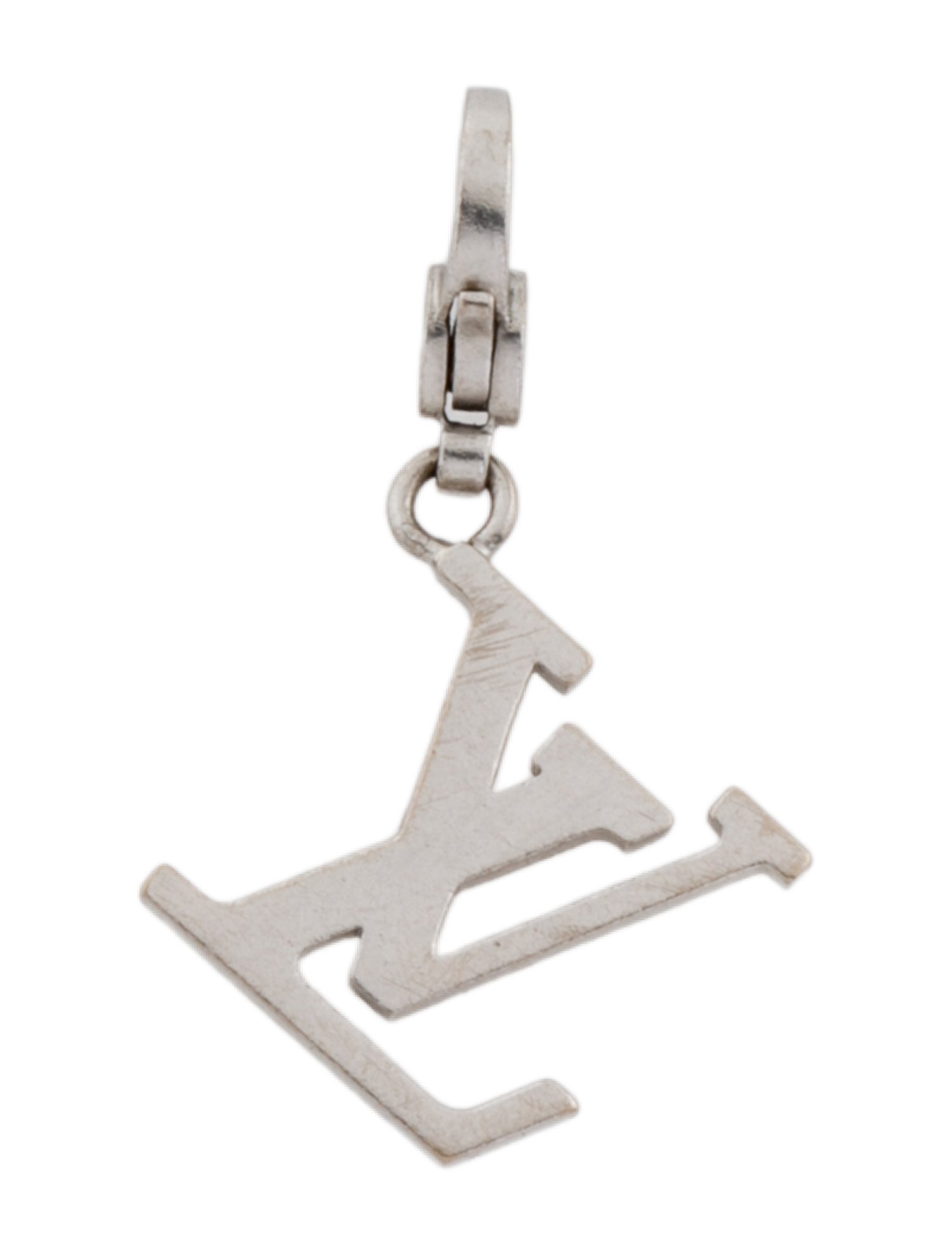 Louis Vuitton 18K LV Logo Pendant