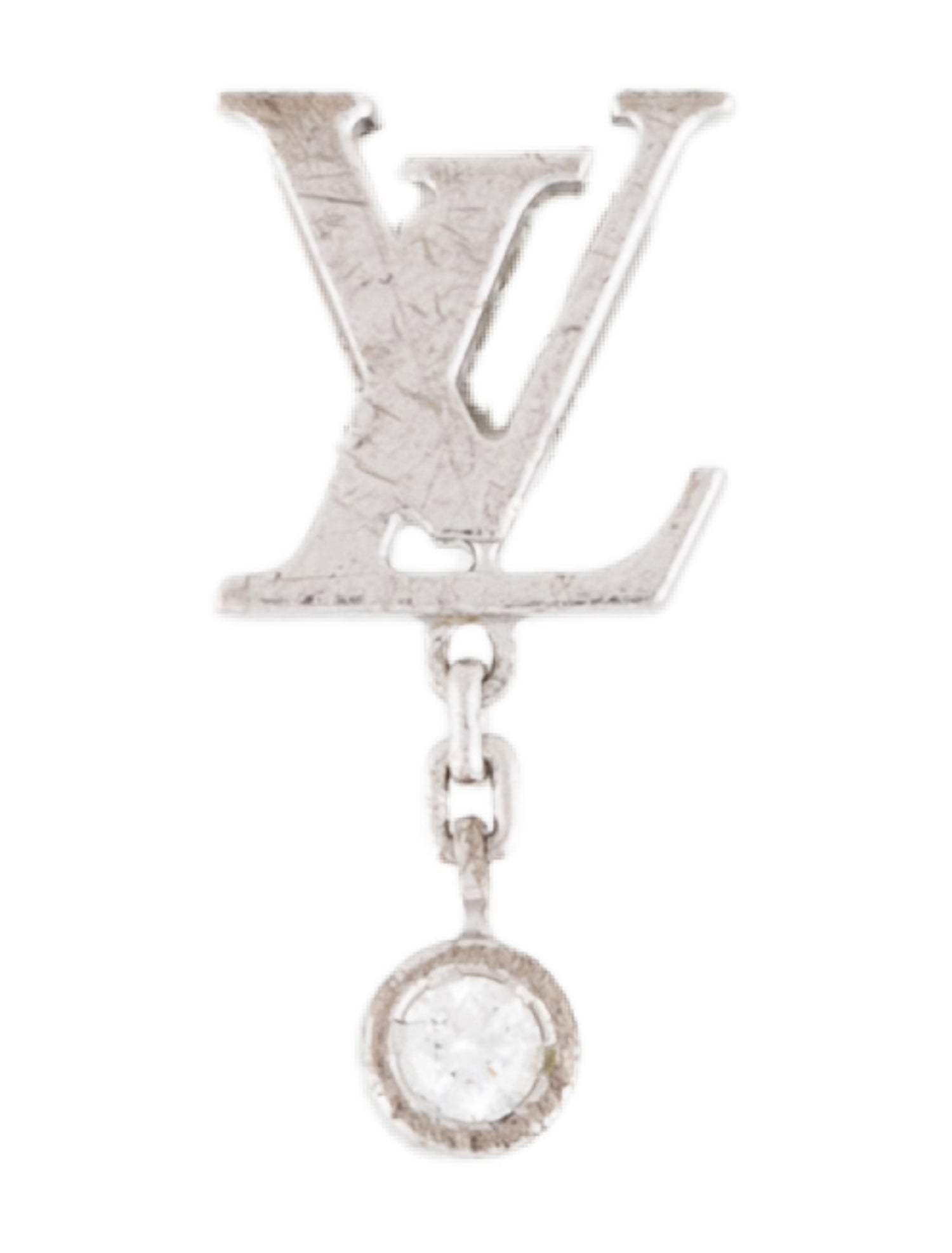 Louis Vuitton 18K Diamond Idylle Blossom LV Single Stud Earring