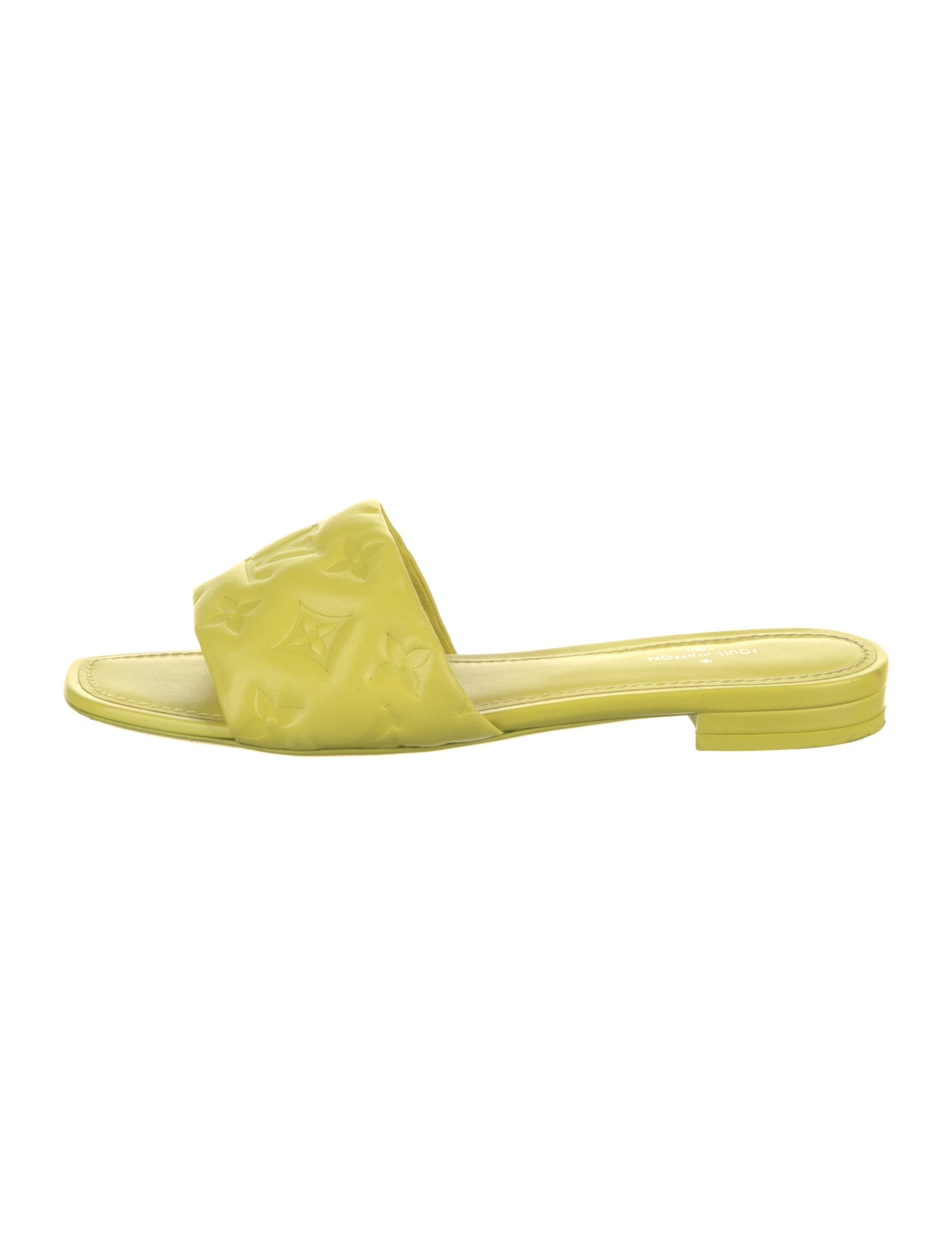 Louis Vuitton LV Monogram Leather Slides