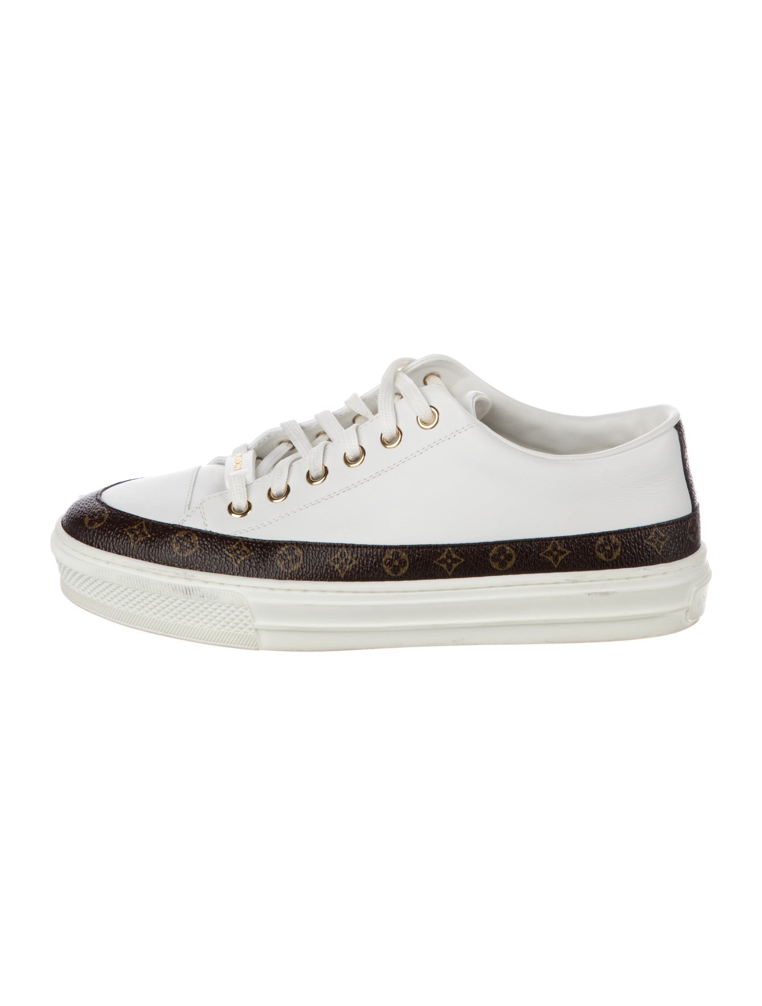 Louis Vuitton Monogram Pattern Leather Sneakers