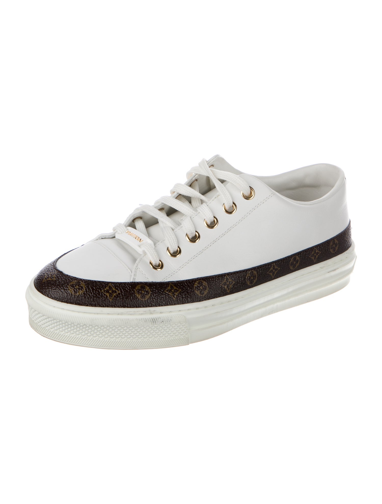 Louis Vuitton Monogram Pattern Leather Sneakers