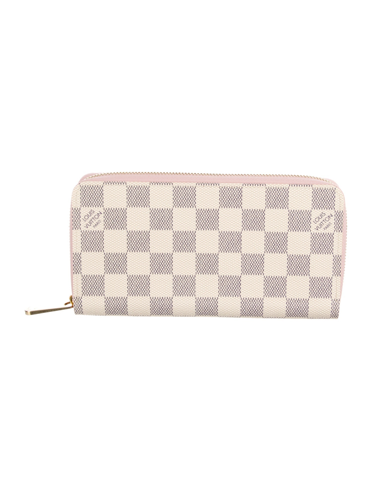 Louis Vuitton Damier Azur Pattern Coated Canvas Zippy Wallet