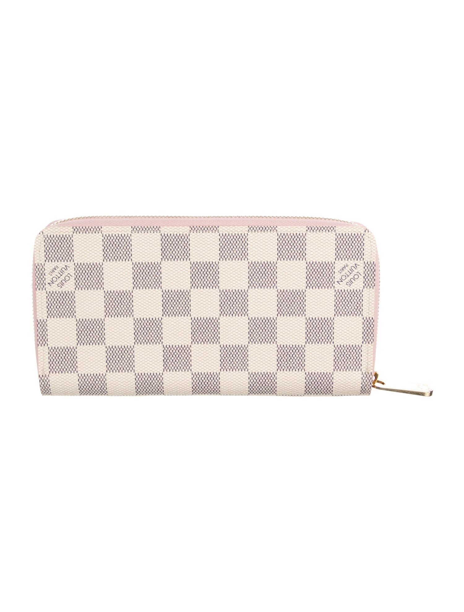 Louis Vuitton Damier Azur Pattern Coated Canvas Zippy Wallet