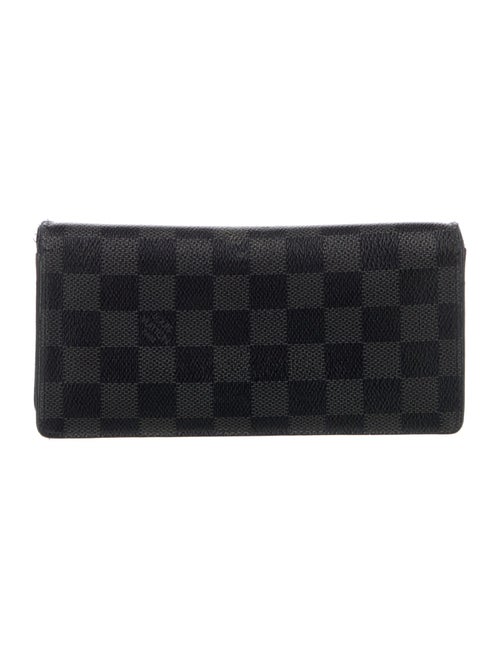 Louis Vuitton 2014 Damier Graphite Pattern Brazza Wallet