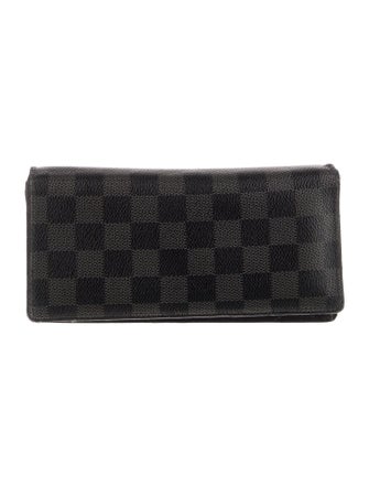Louis Vuitton 2014 Damier Graphite Pattern Brazza Wallet
