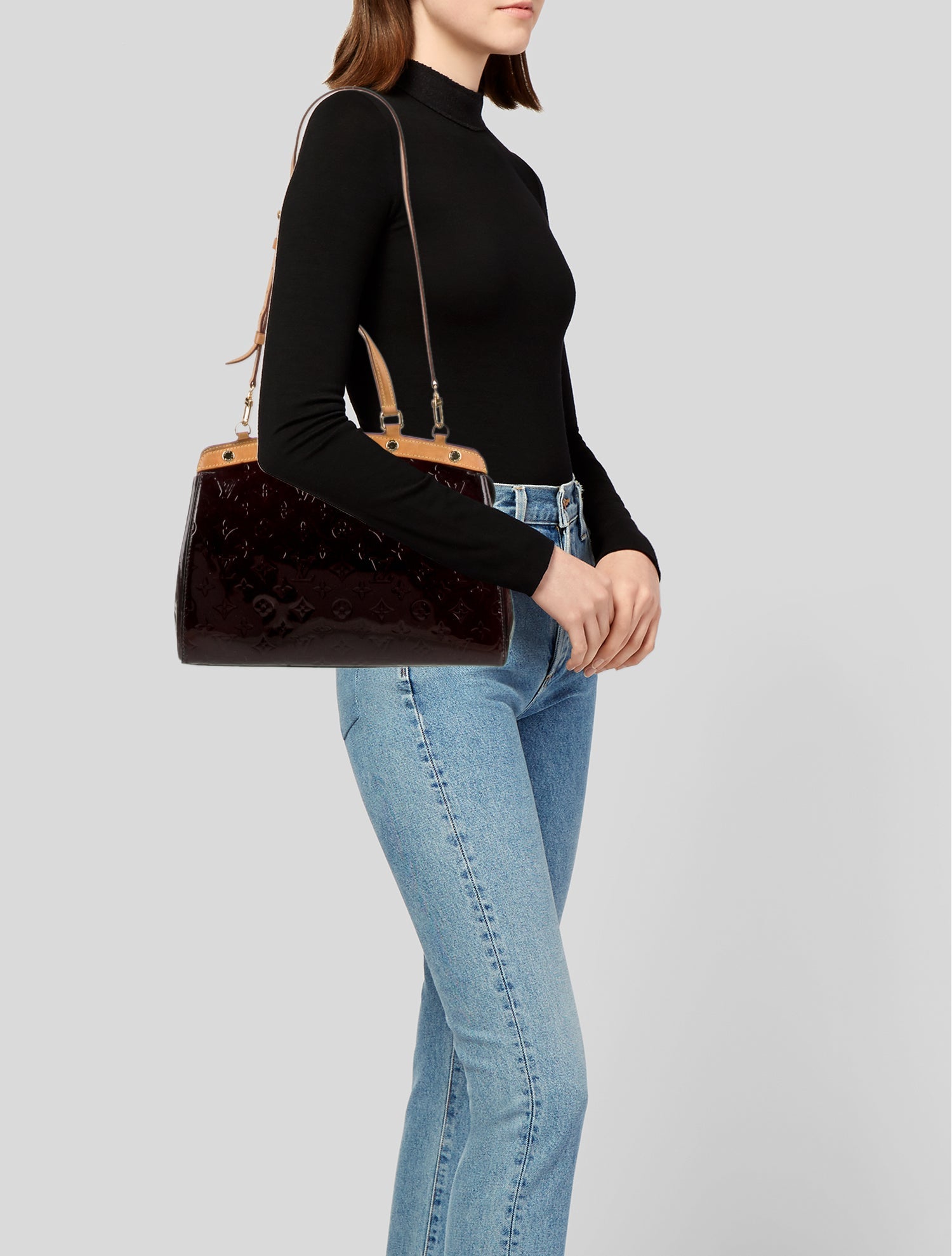 Louis Vuitton Patent Leather Top Handle Bag