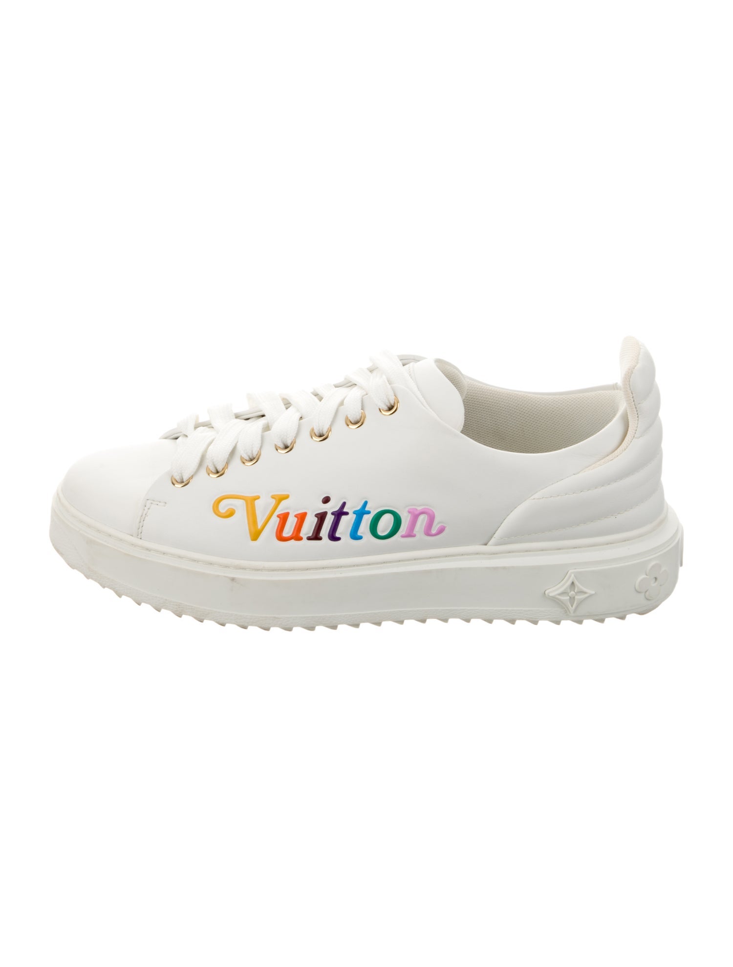 Louis Vuitton Leather Printed Sneakers