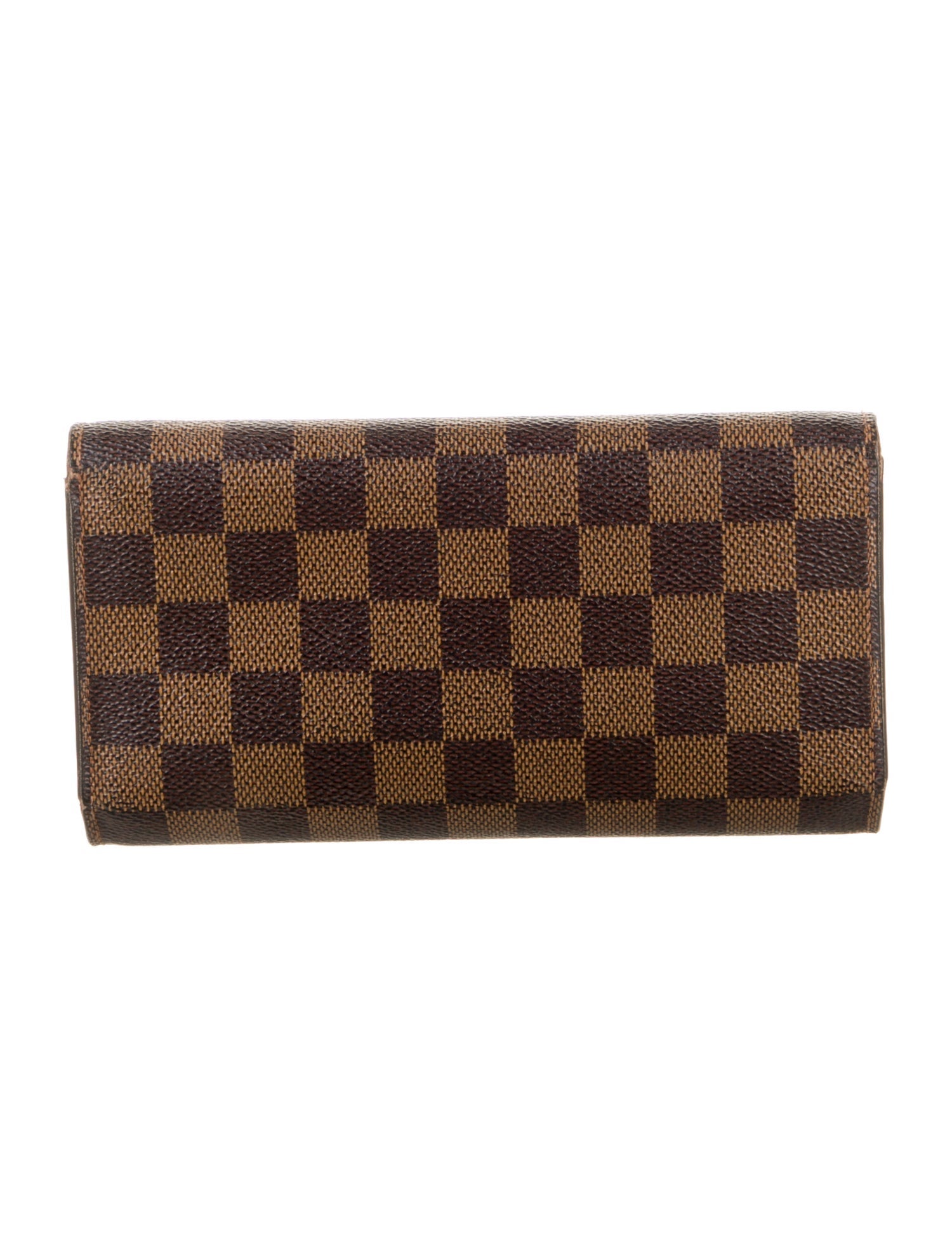 Louis Vuitton Damier Ebene Pattern Coated Canvas Coin Pouch