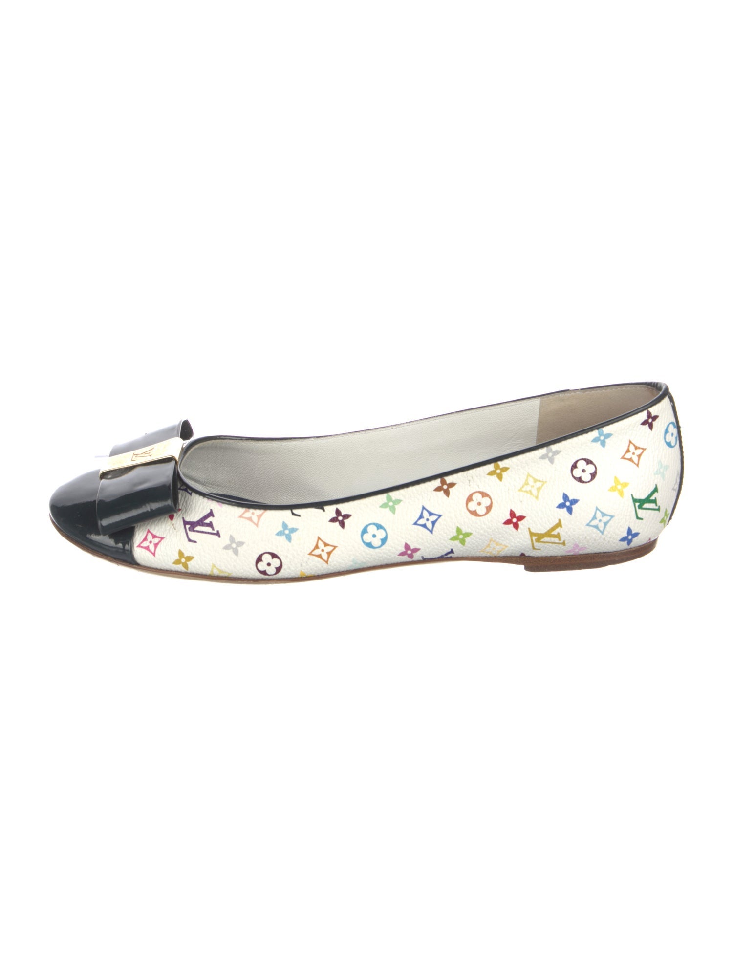 Louis Vuitton LV Monogram Bow Accents Ballet Flats