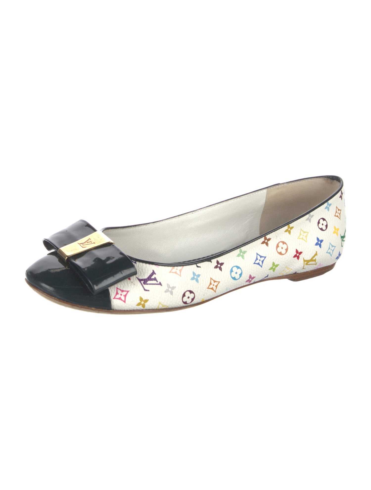 Louis Vuitton LV Monogram Bow Accents Ballet Flats