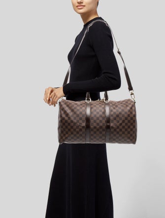 Louis Vuitton Damier Ebene Keepall Bandouliere 45