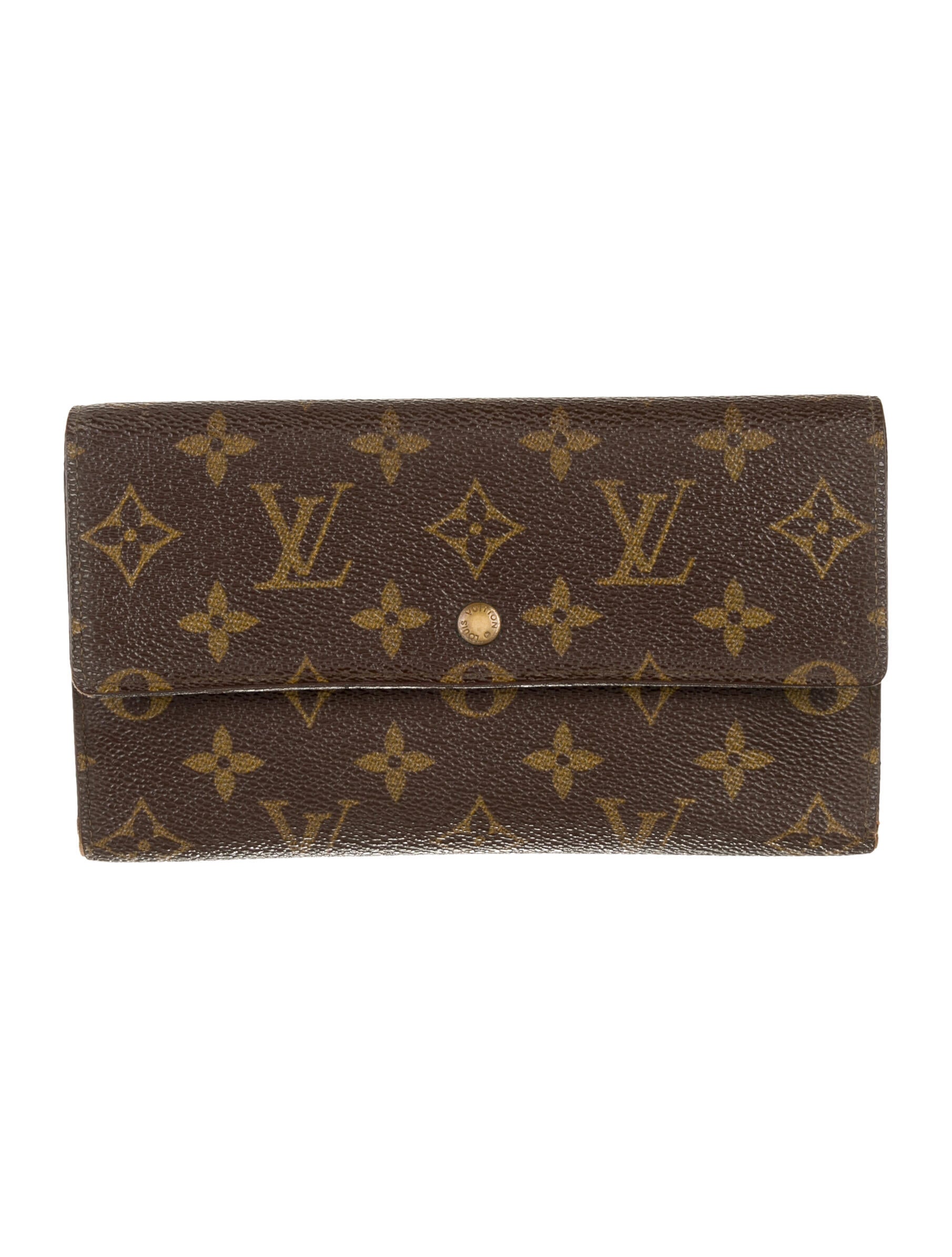 Louis Vuitton Monogram Pattern Coated Canvas International Wallet