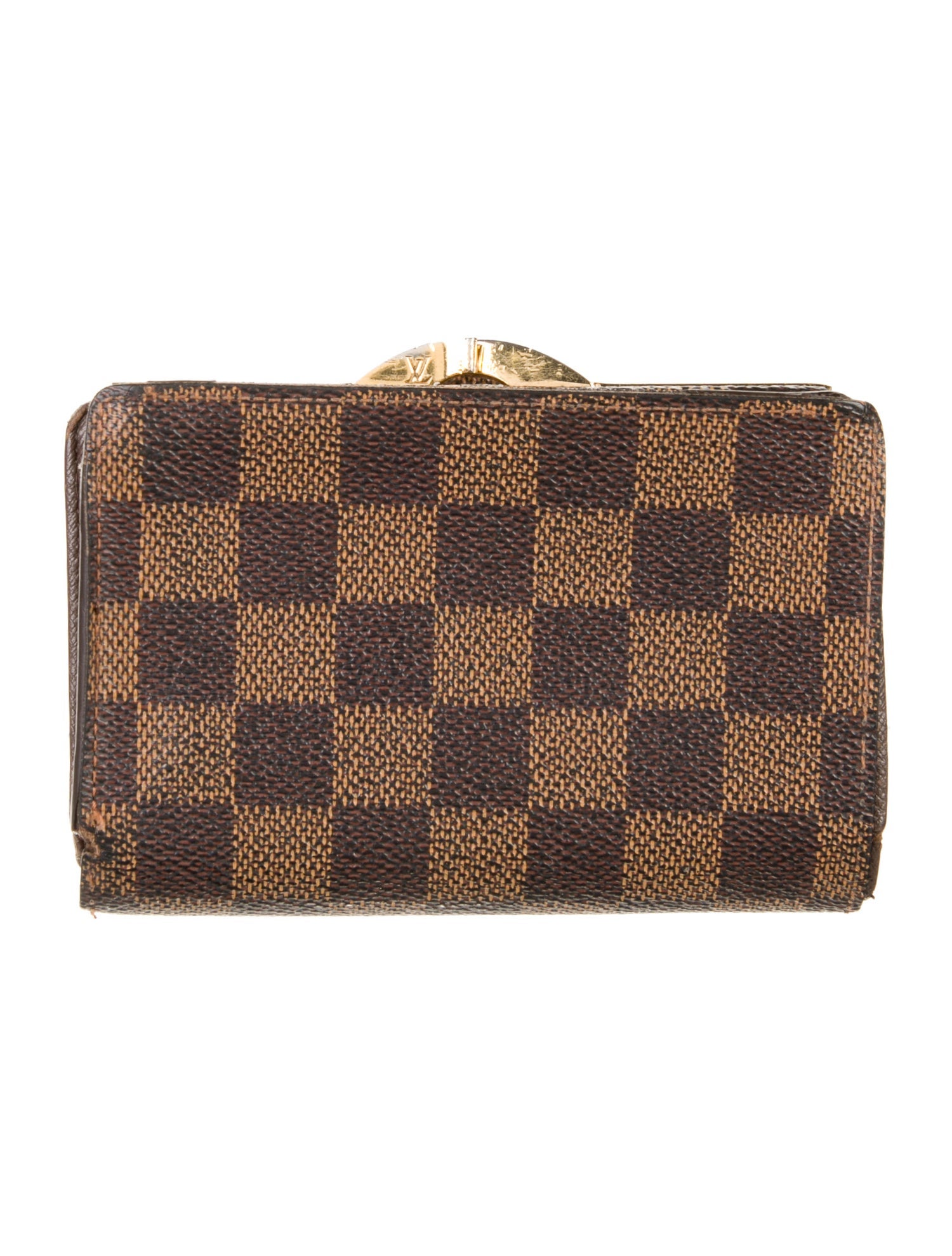 Louis Vuitton 2010 Damier Ebene Pattern French Purse