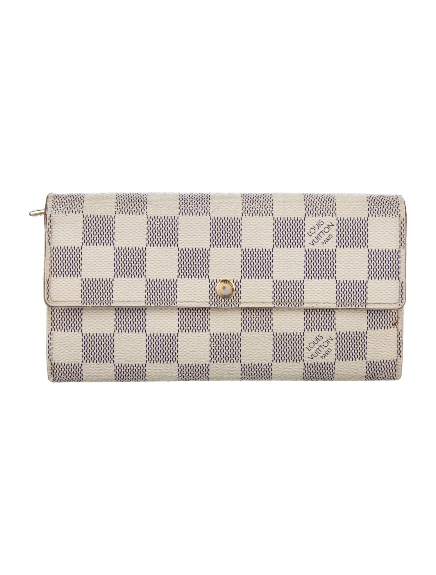 Louis Vuitton 2011 Damier Azur Pattern Sarah Wallet