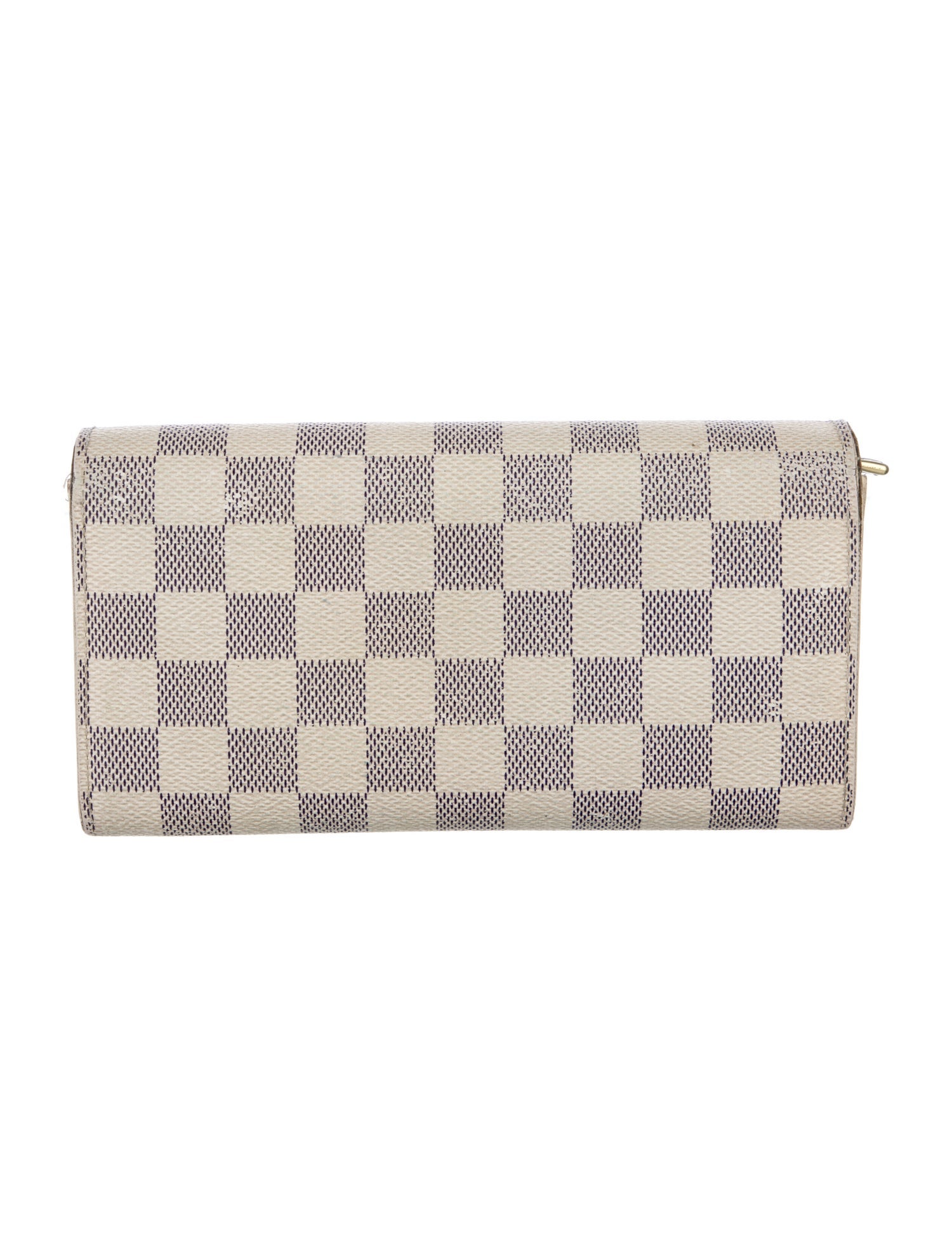 Louis Vuitton 2011 Damier Azur Pattern Sarah Wallet