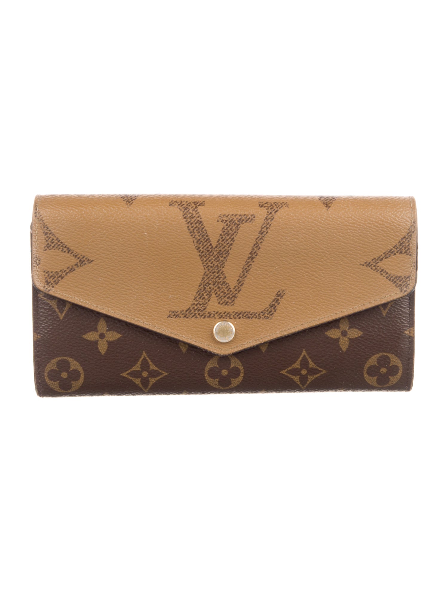 Louis Vuitton Monogram Reverse Coated Canvas Sarah Wallet
