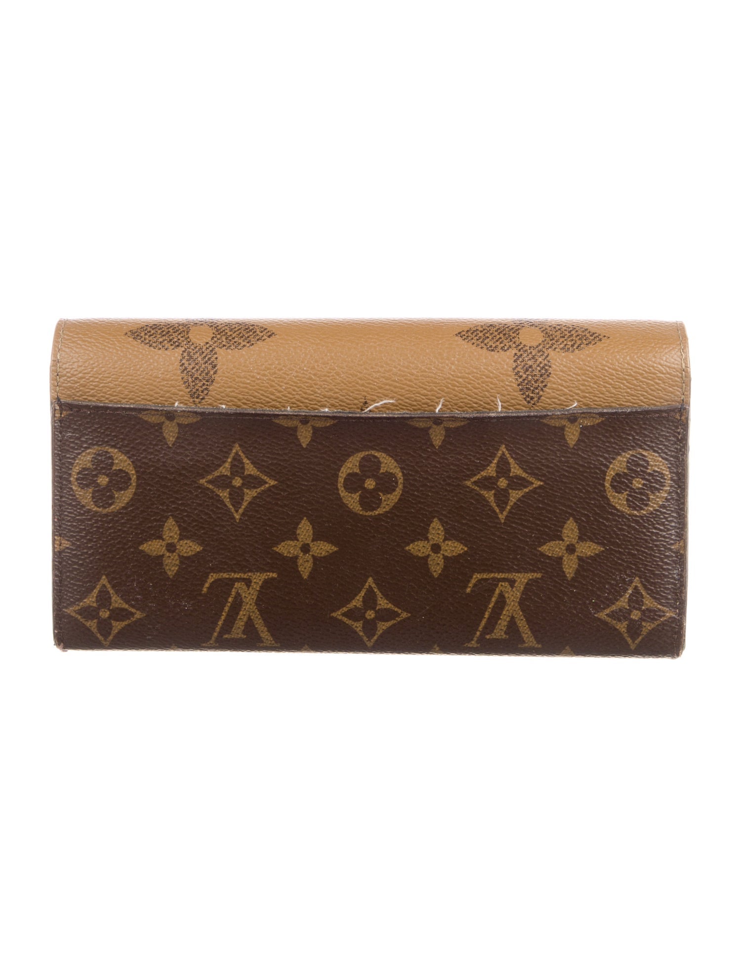 Louis Vuitton Monogram Reverse Coated Canvas Sarah Wallet