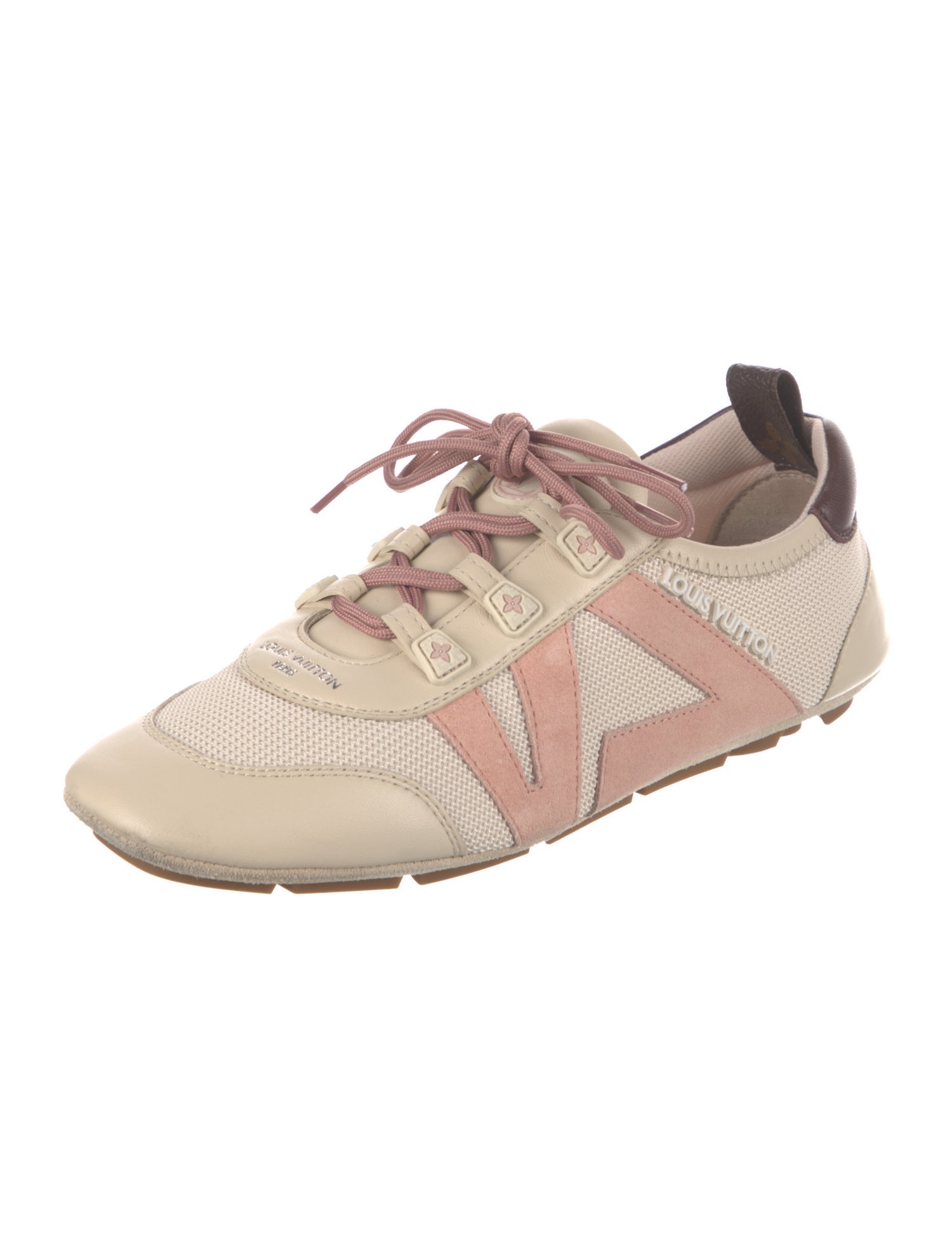 Louis Vuitton Damier Azur Pattern Leather Athletic Sneakers