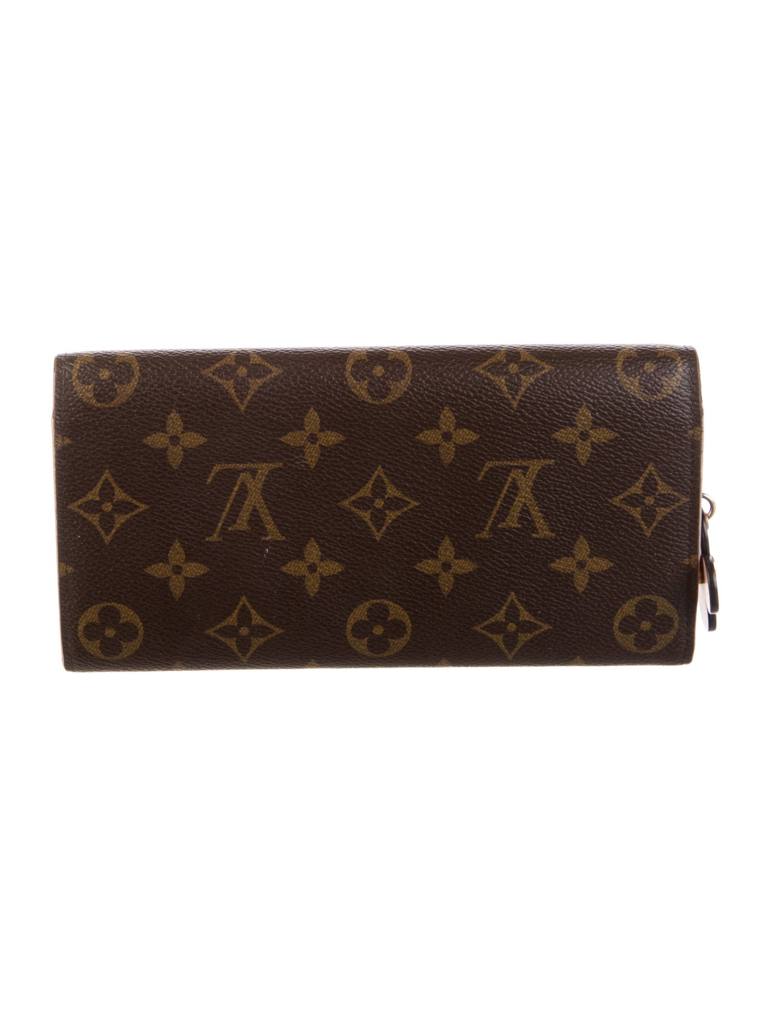 Louis Vuitton LV Monogram Coated Canvas Emilie Wallet