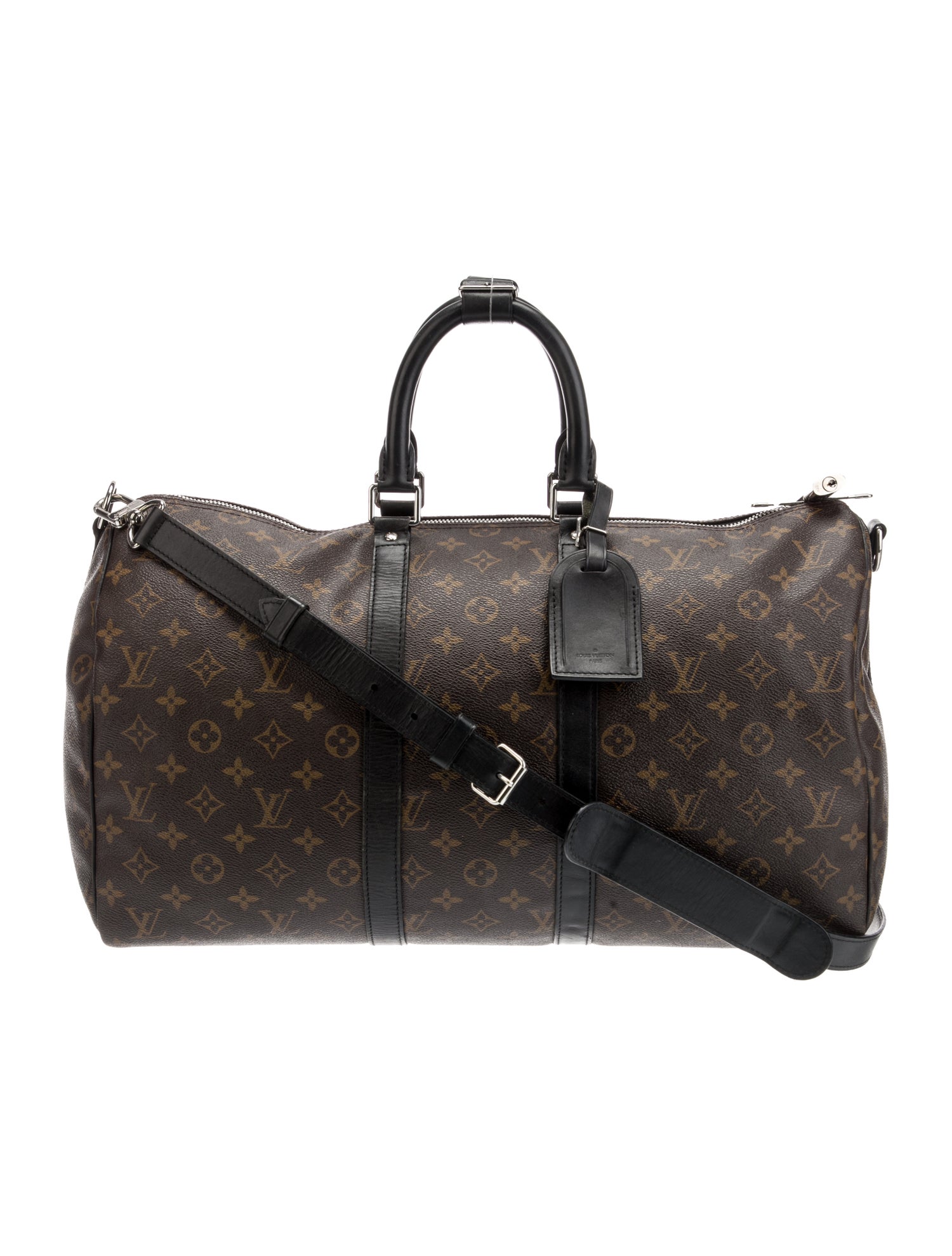Louis Vuitton Monogram Macassar Keepall Bandouliere 45