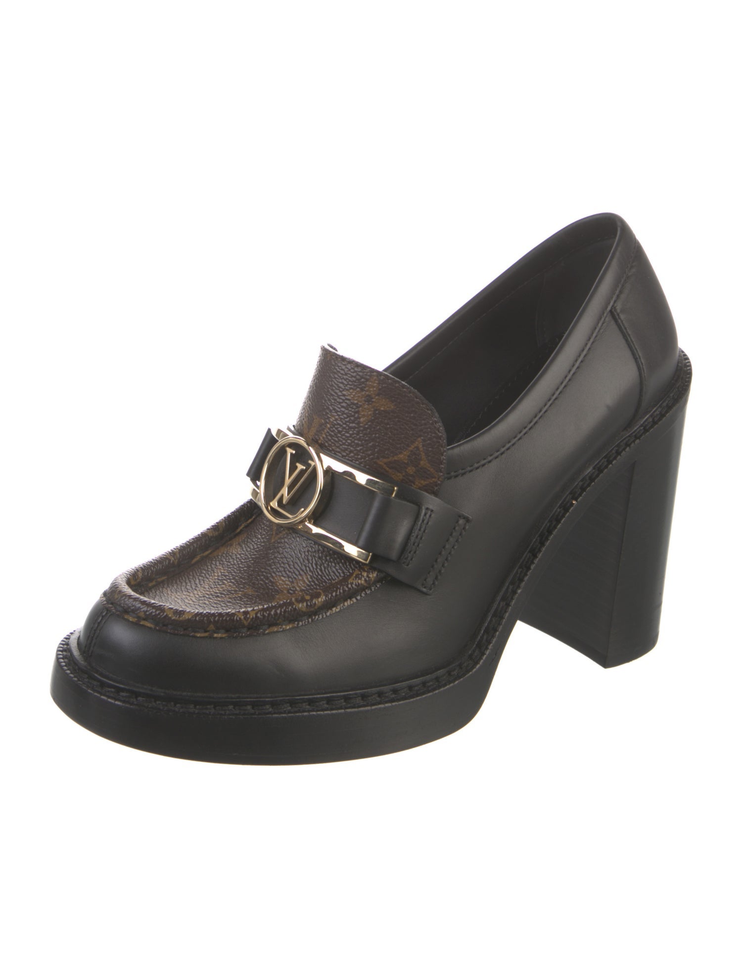 Louis Vuitton LV Monogram Leather Pumps
