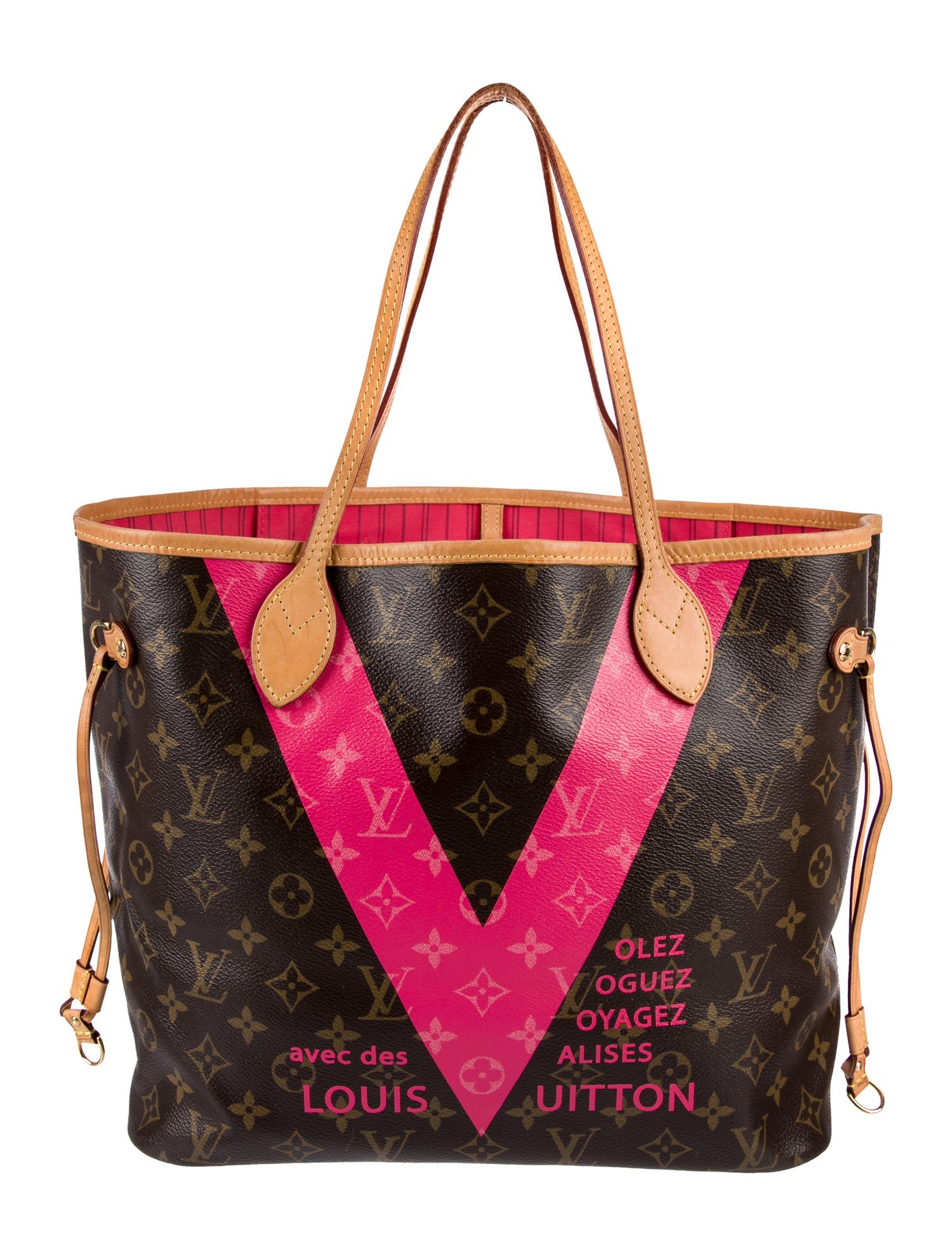 Louis Vuitton LV Monogram Neverfull w/Pouch MM