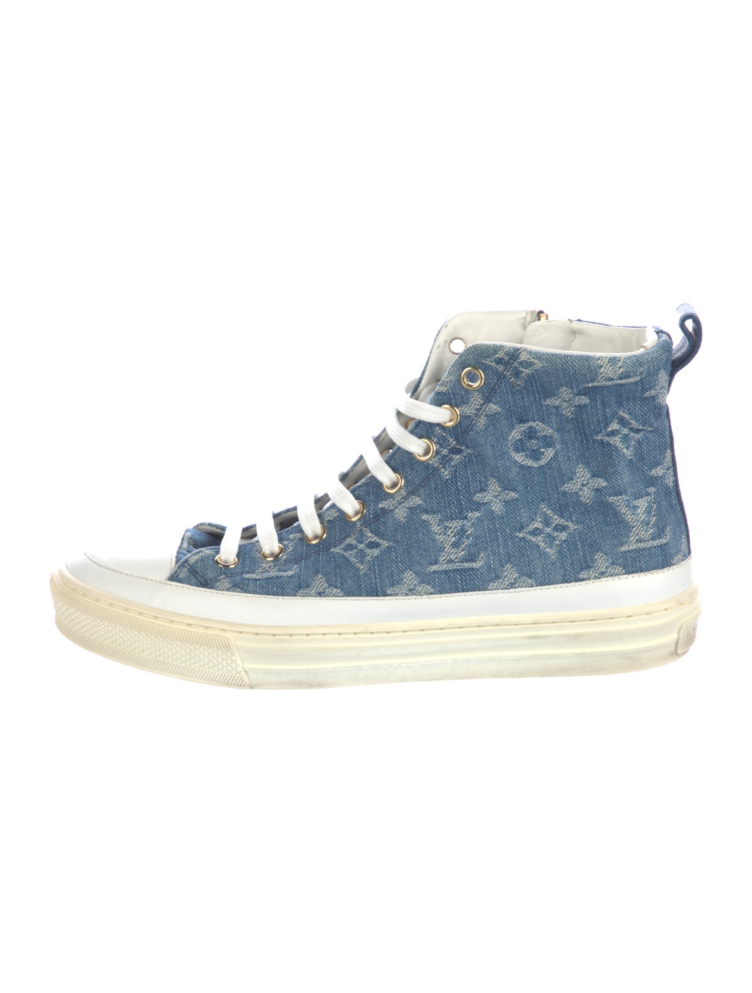 Louis Vuitton Denim Printed Sneakers
