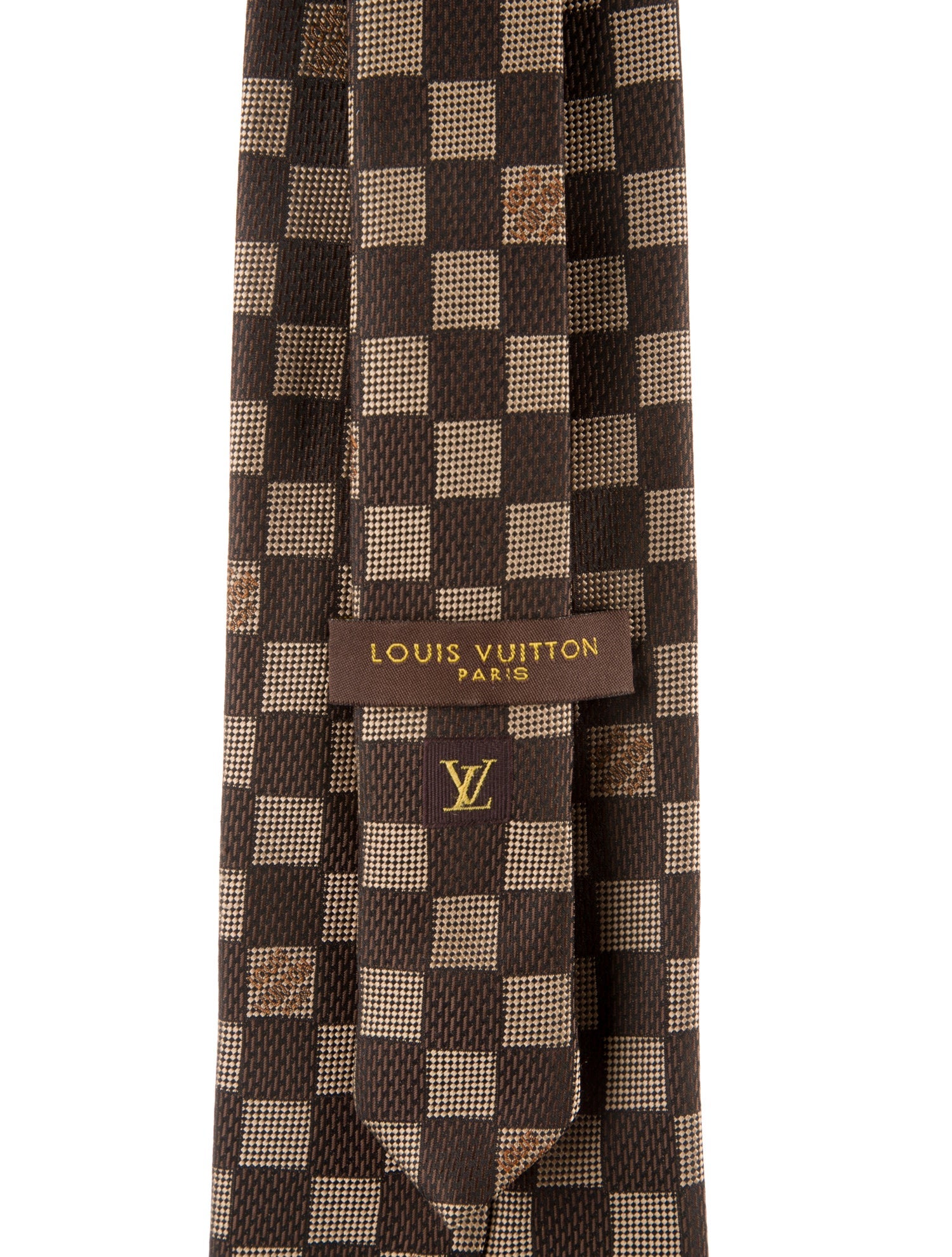 Louis Vuitton pattern print tie