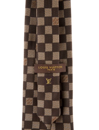 Louis Vuitton pattern print tie