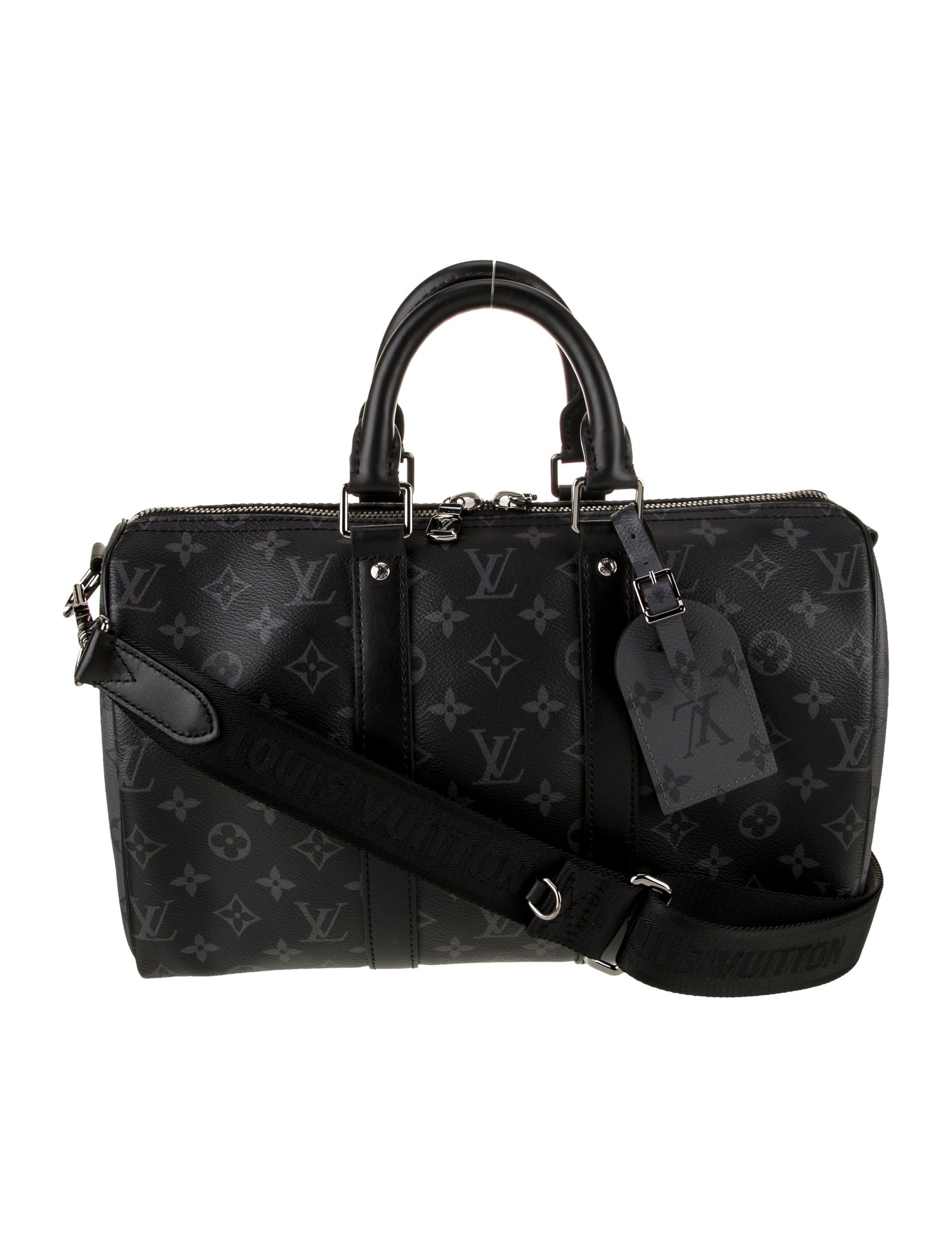 Louis Vuitton Monogram Eclipse Keepall Bandouliere 35