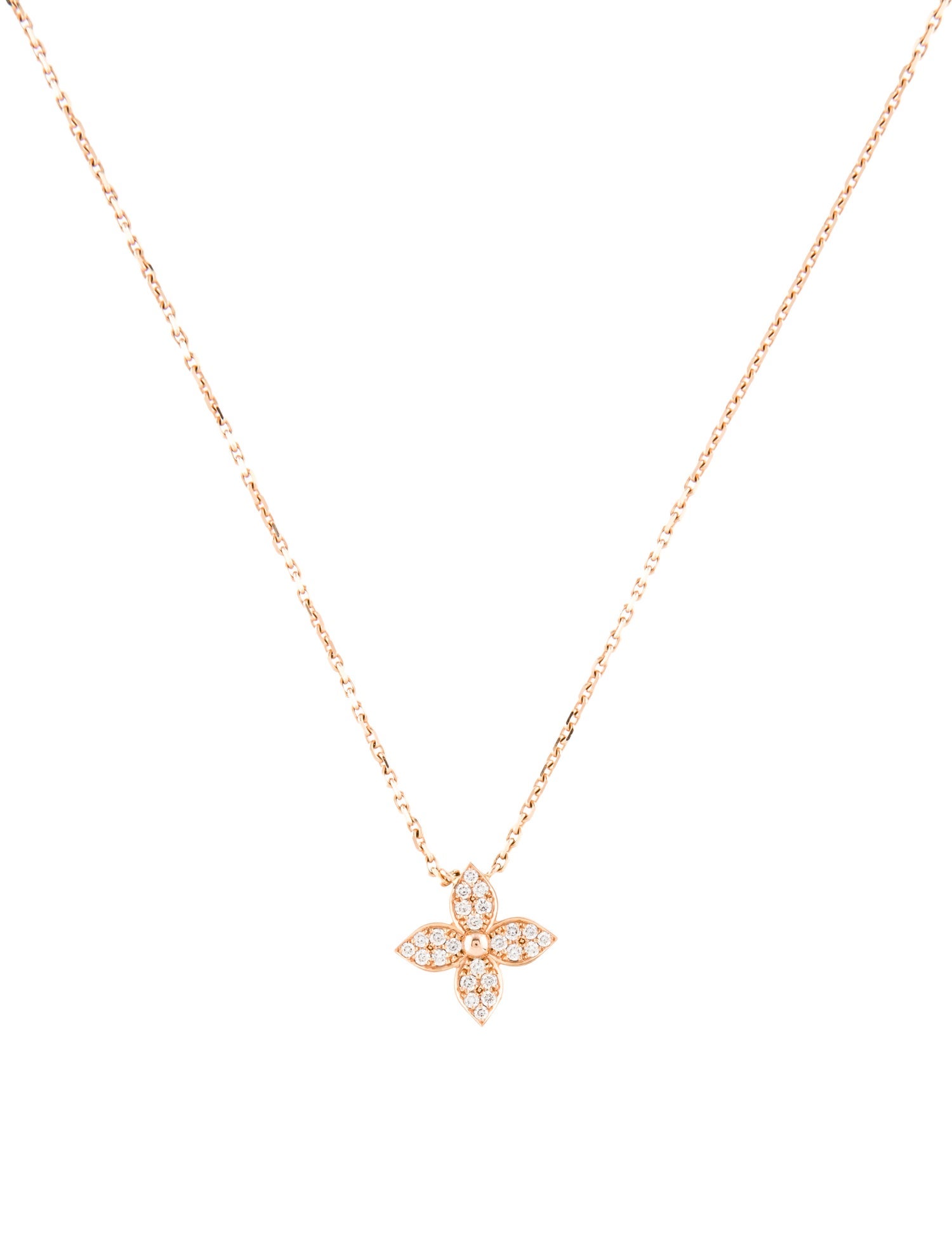 Louis Vuitton 18K Diamond Idylle Blossom Pendant Necklace