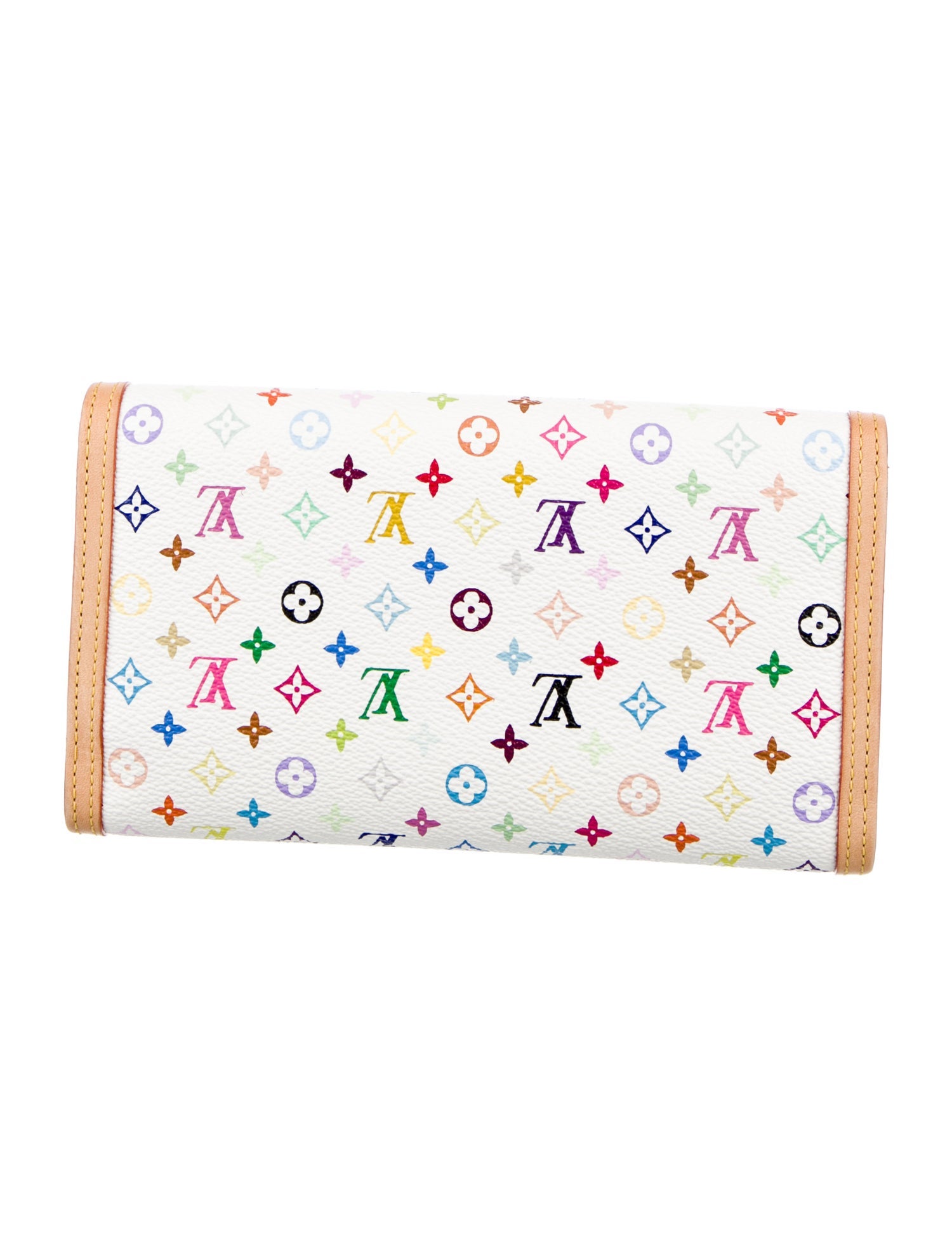 Louis Vuitton 2004 Multicolore Monogram Pattern International Wallet