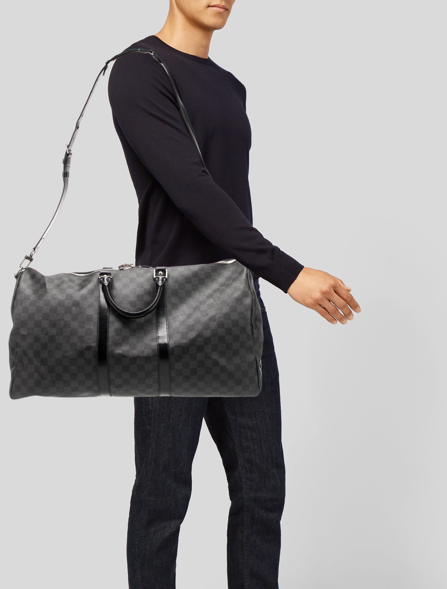 Louis Vuitton Damier Graphite Keepall Bandouliere 55
