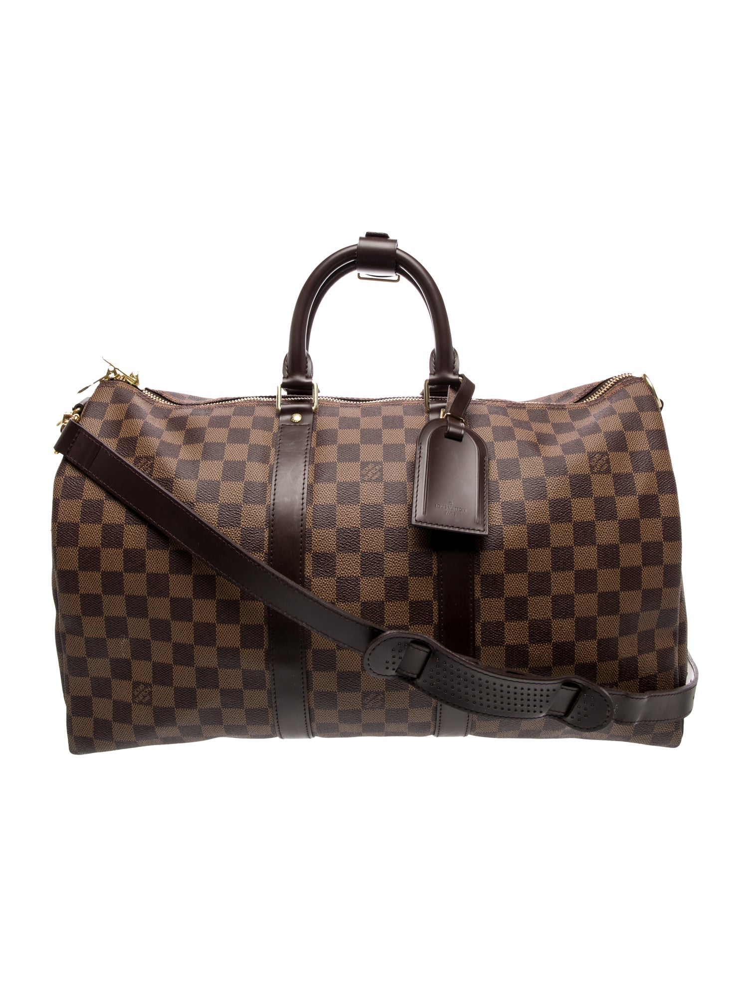 Louis Vuitton Damier Ebene Keepall Bandouliere 45