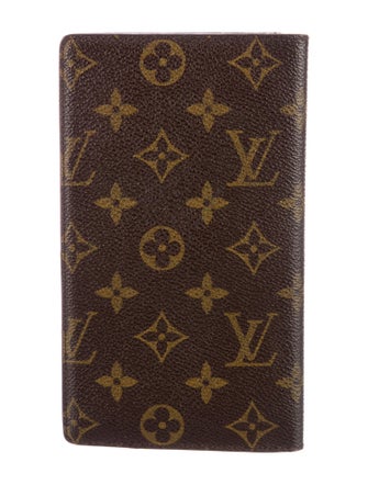 Louis Vuitton 1989 Monogram Pattern Checkbook Holder