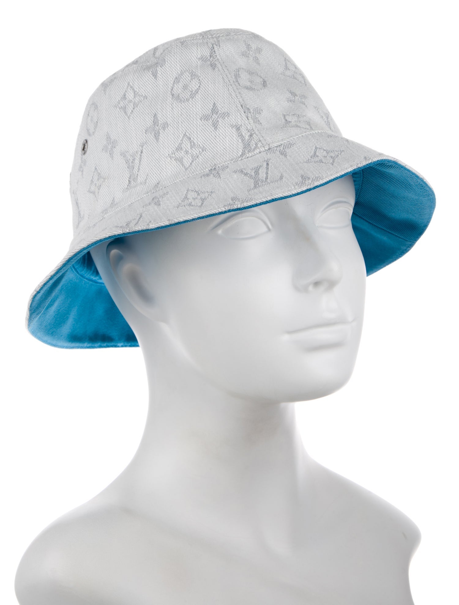 Louis Vuitton 2022 Monogram Denim Essential Reversible Bucket Hat