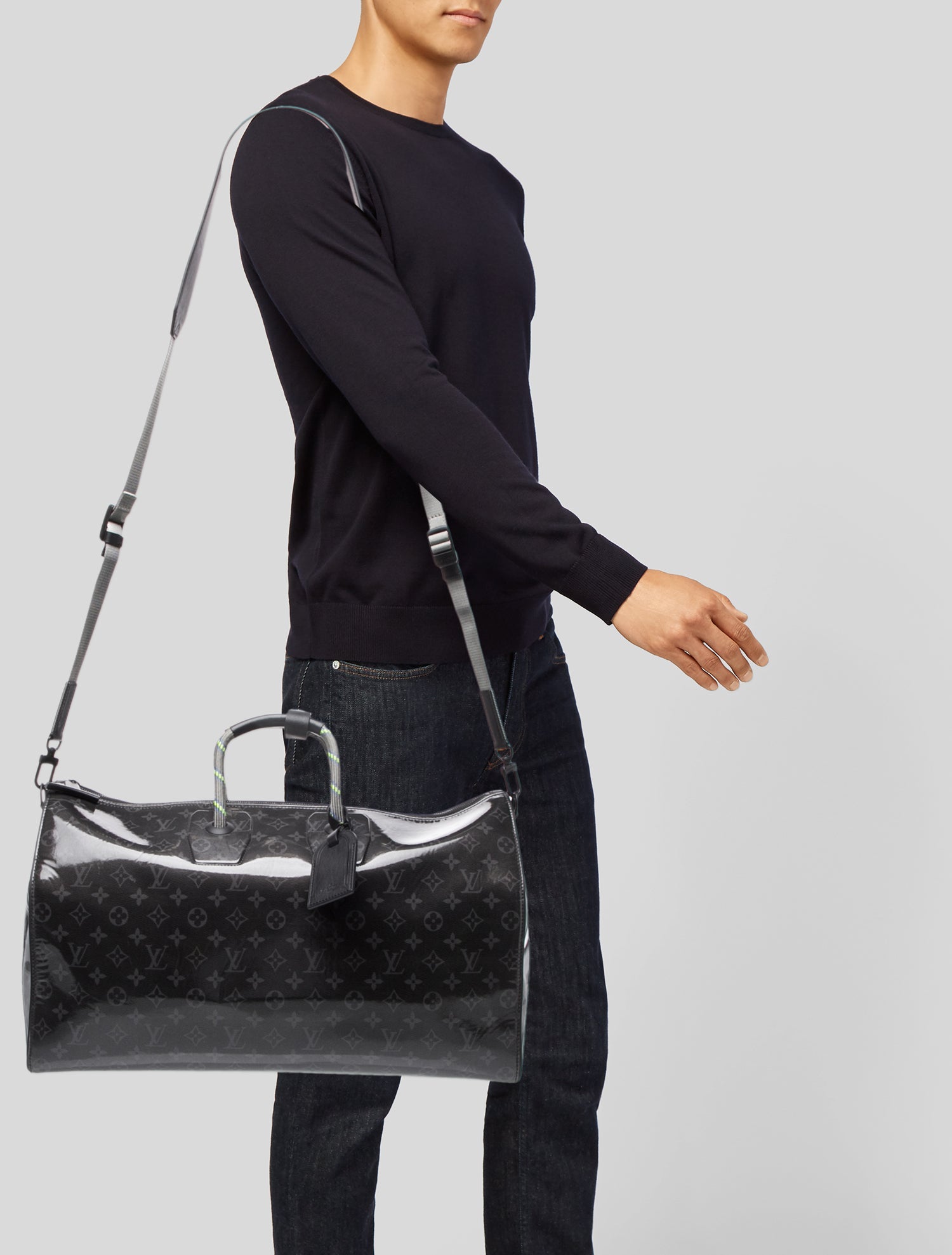 Louis Vuitton Coated Canvas Keepall Bandouliere