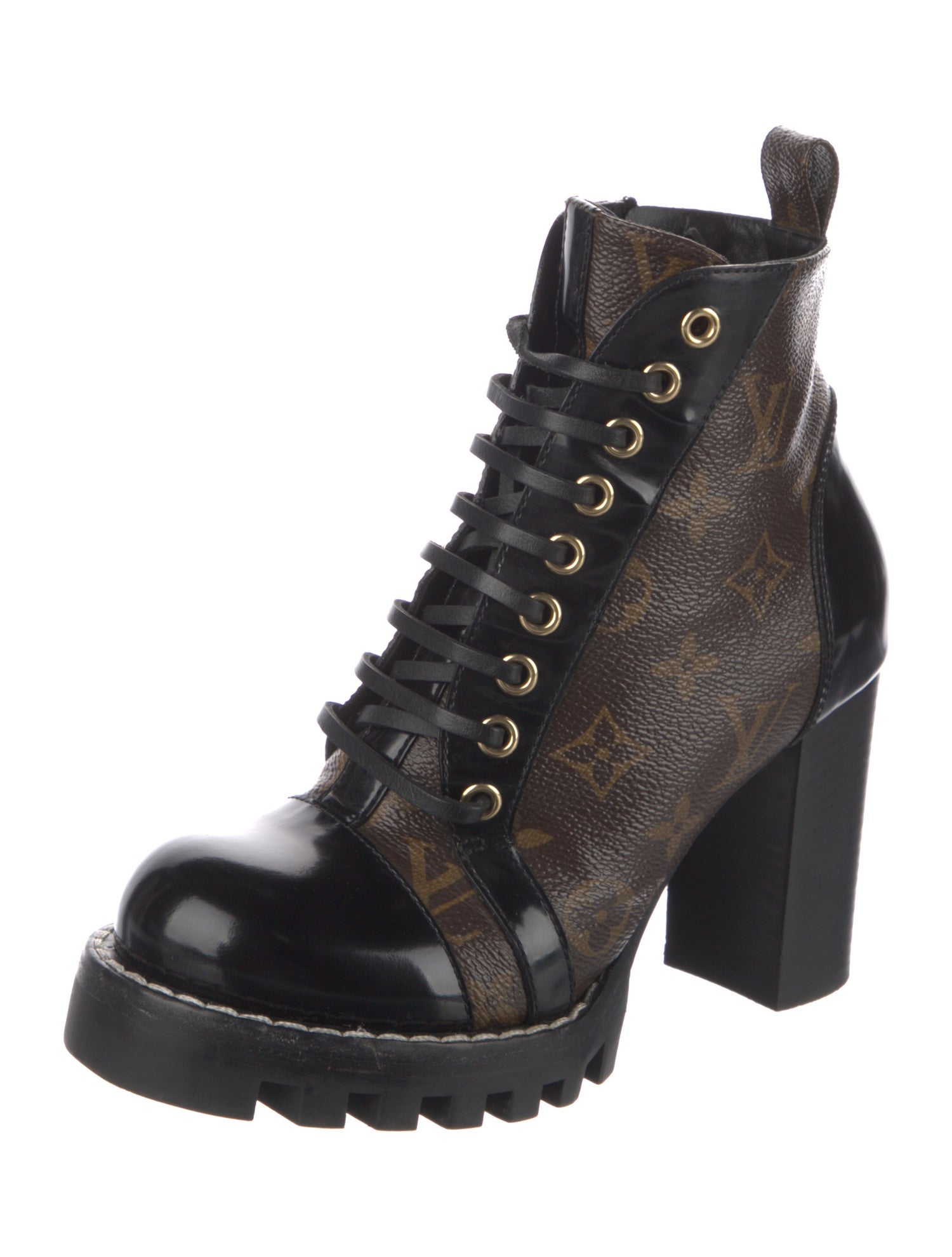 Louis Vuitton LV Monogram Combat Boots
