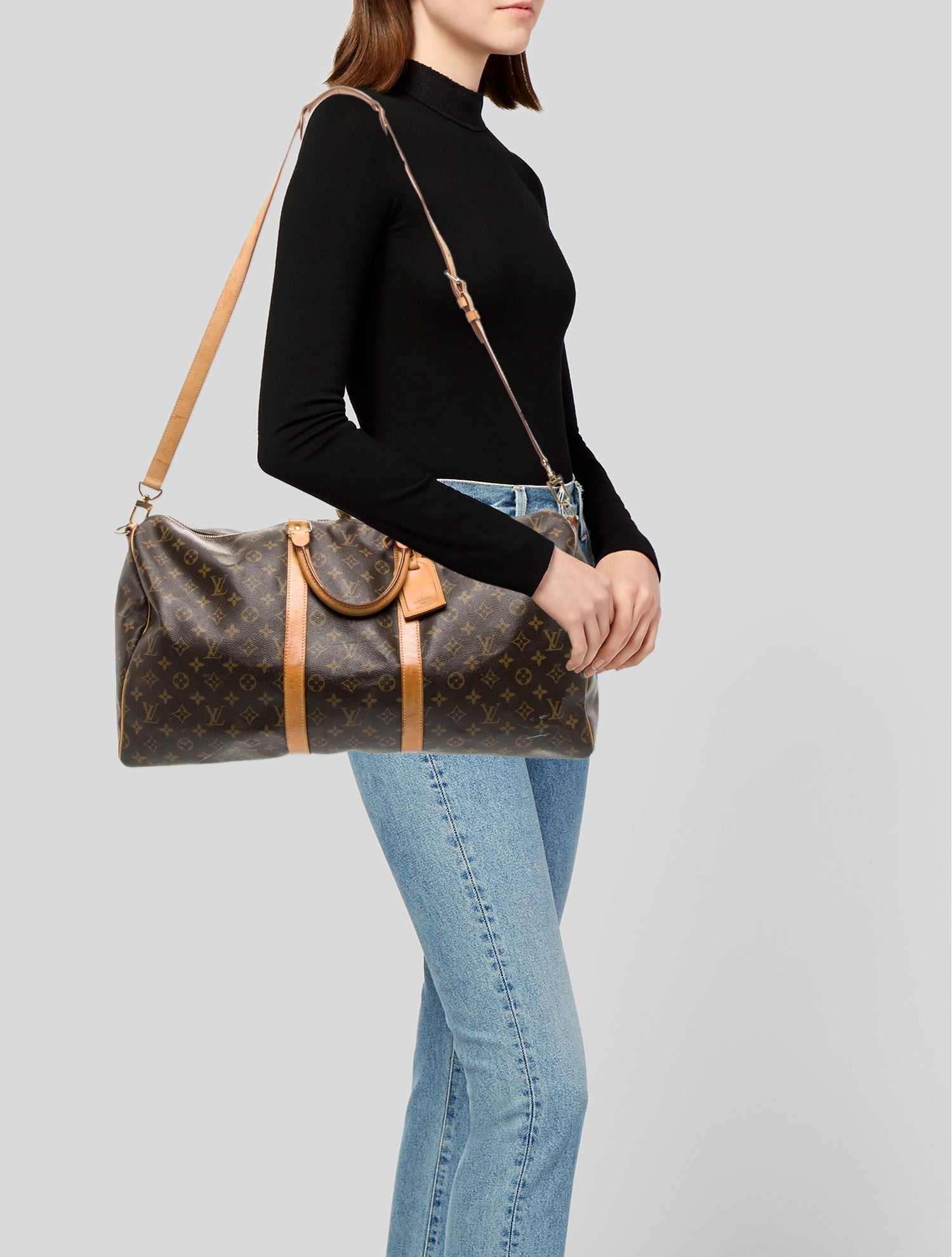 Louis Vuitton LV Monogram Keepall Bandouliere 55