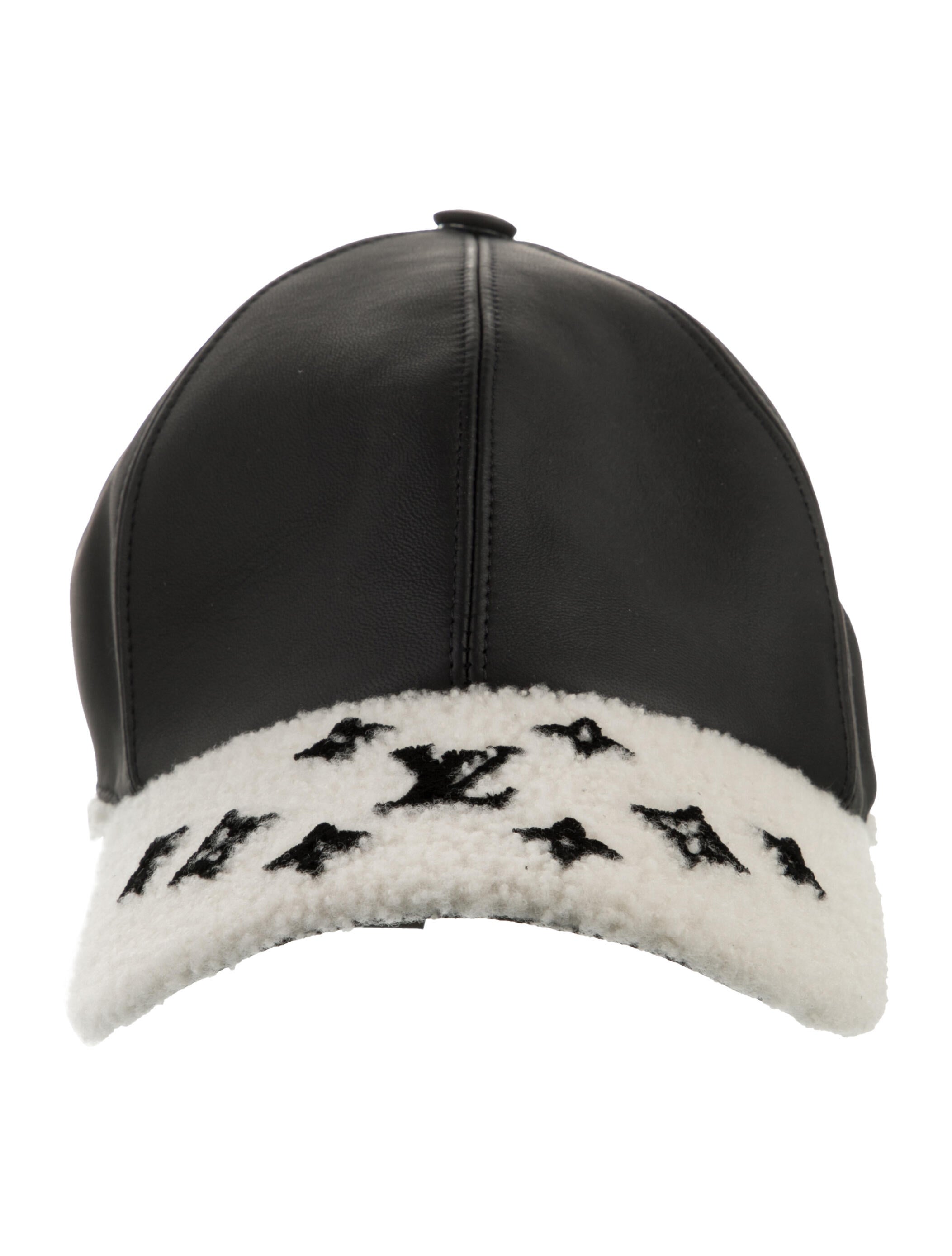 Louis Vuitton Shearling Leather Baseball Cap