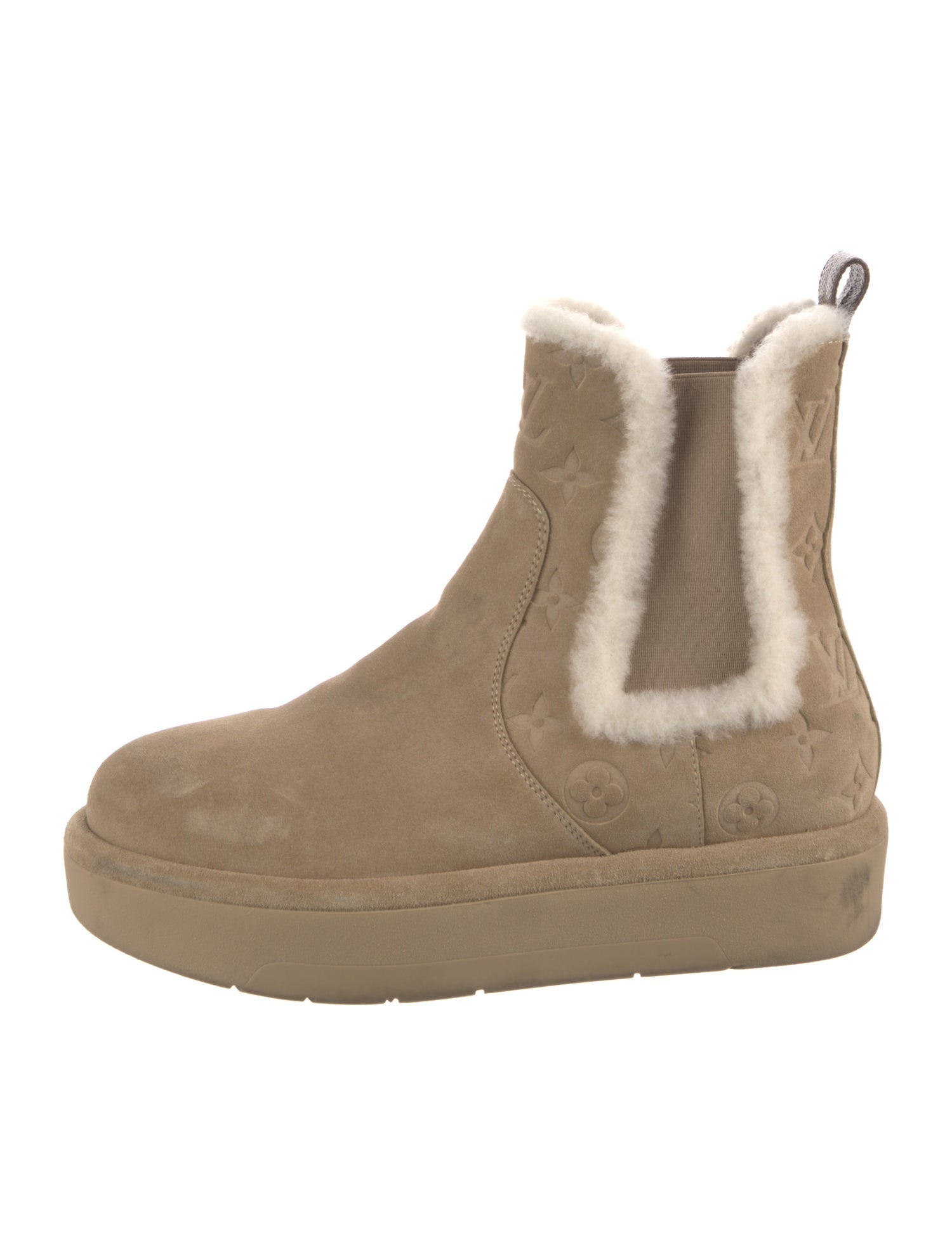 Louis Vuitton Suede Chelsea Boots