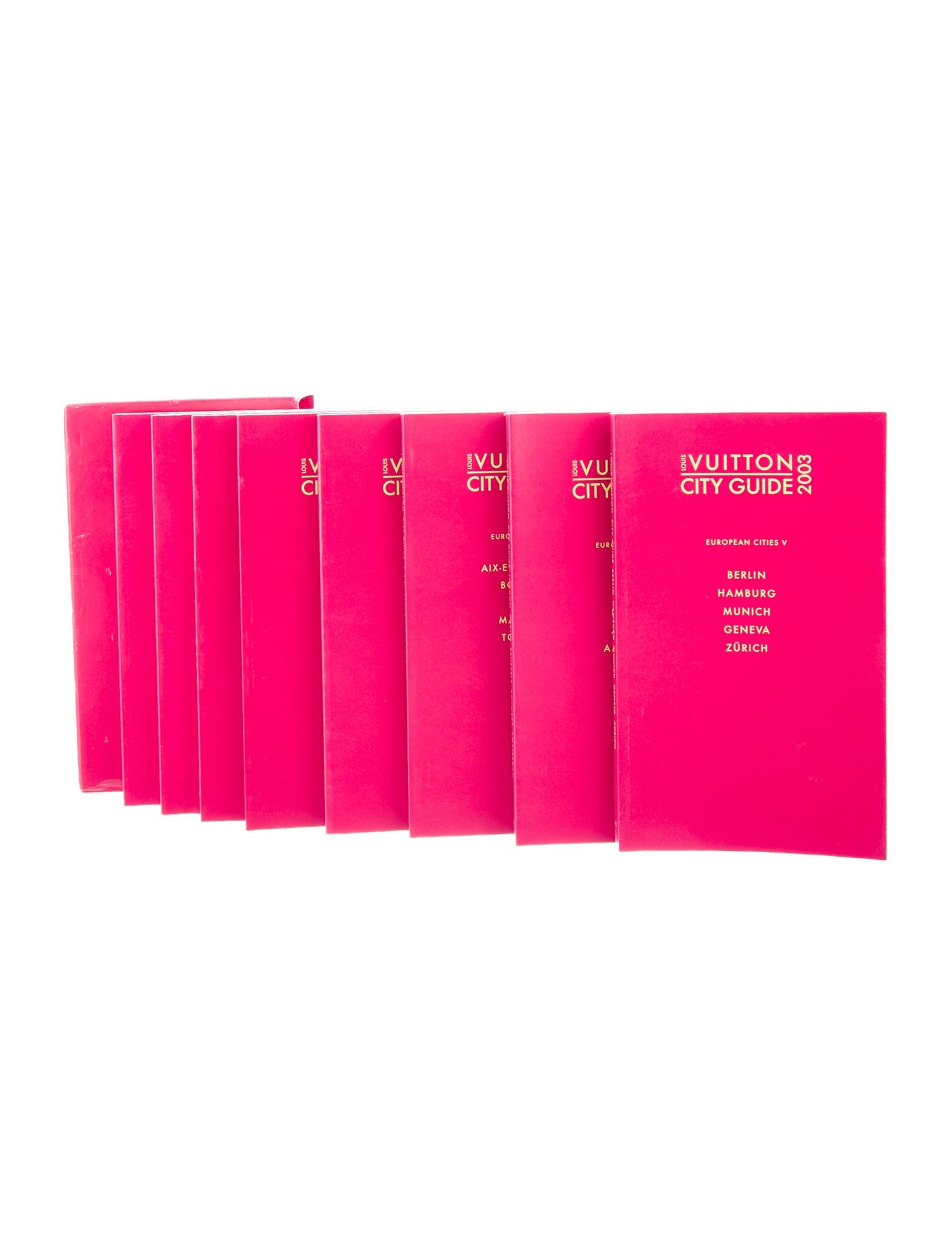 Louis Vuitton 8-Piece 2003 European Cities Guide Book Box Set