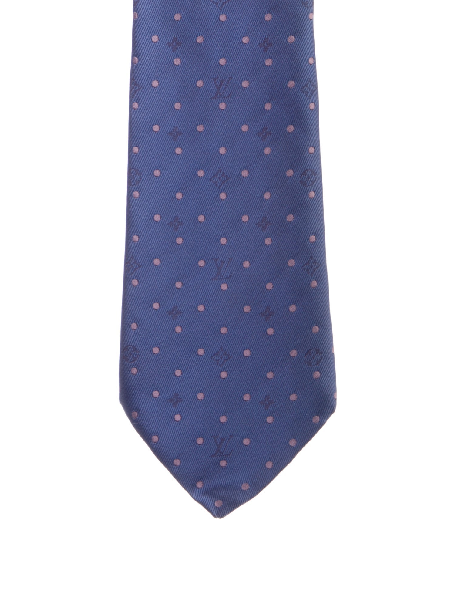 Louis Vuitton Polka Dot Silk Tie