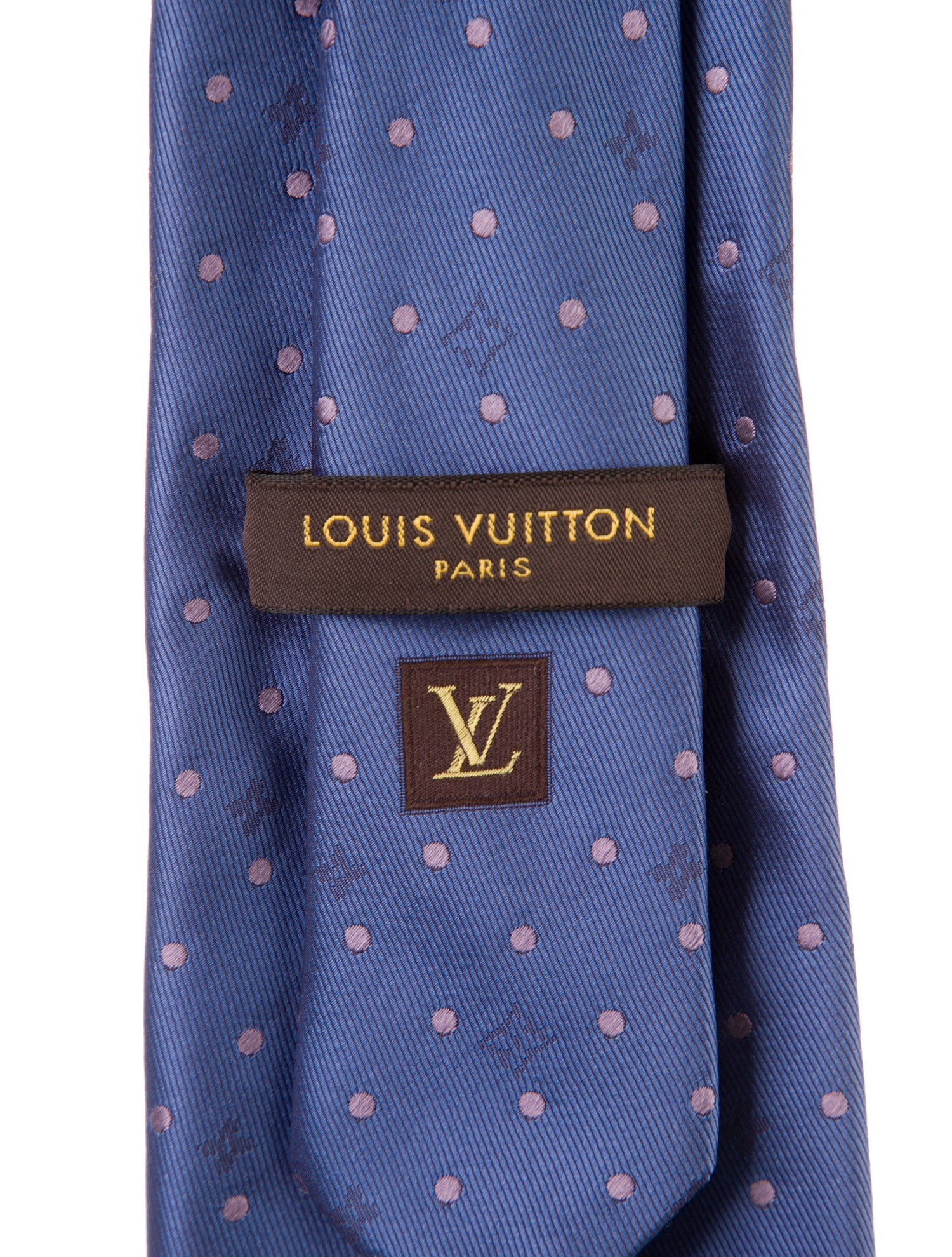 Louis Vuitton Polka Dot Silk Tie