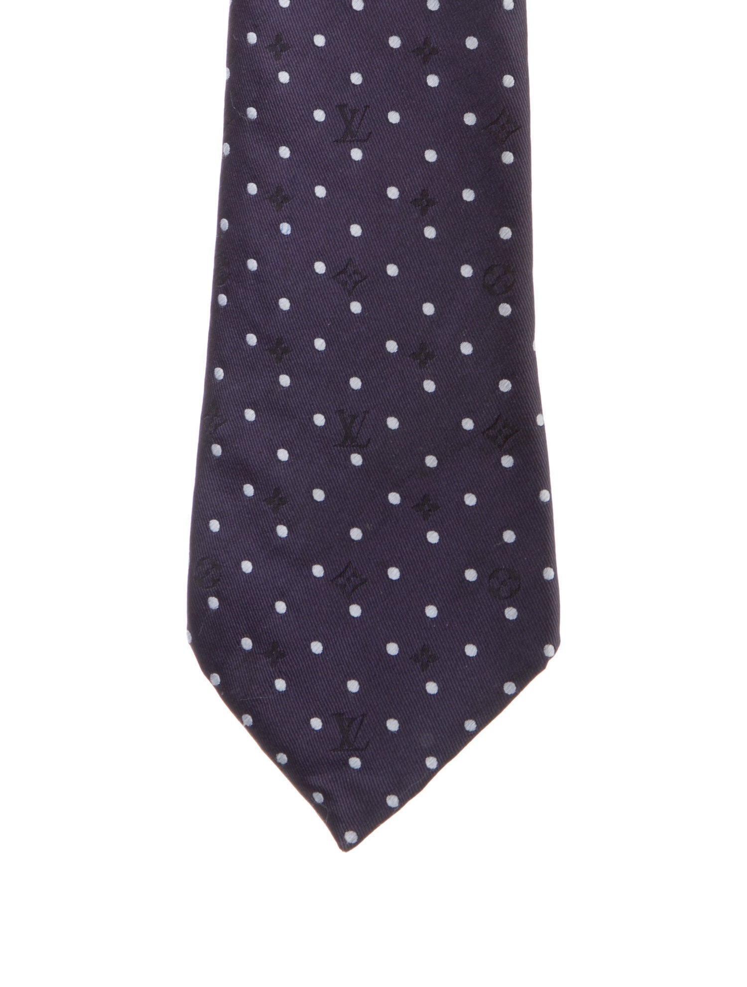 Louis Vuitton Polka Dot Silk Tie